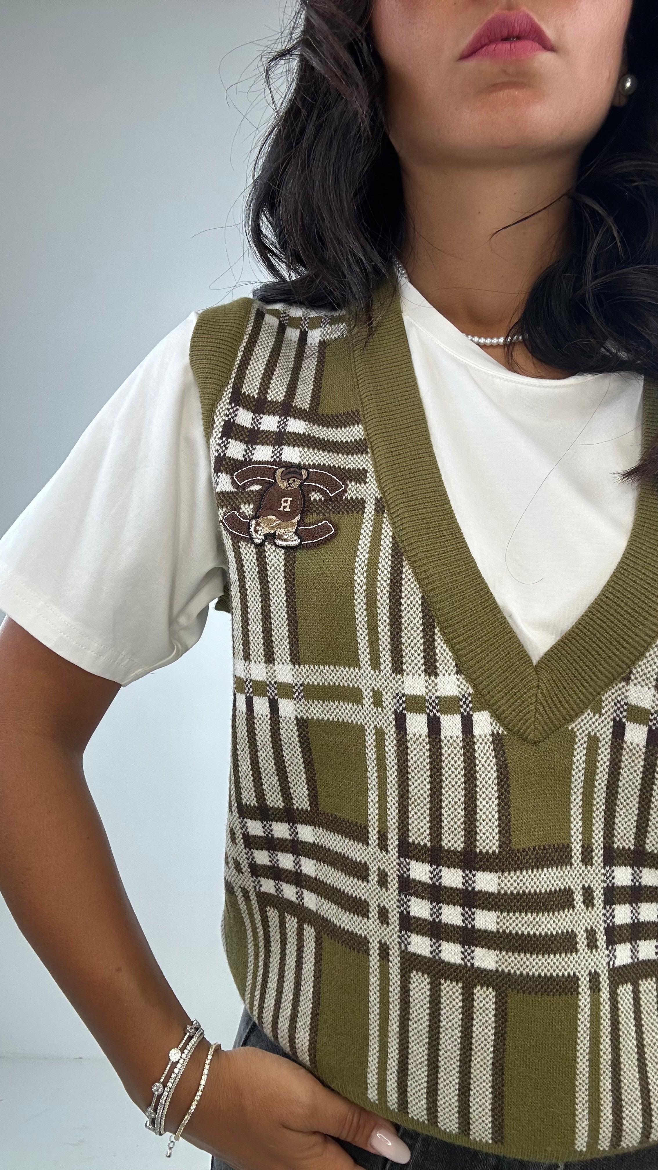 T-shirt E GILET - VERDE