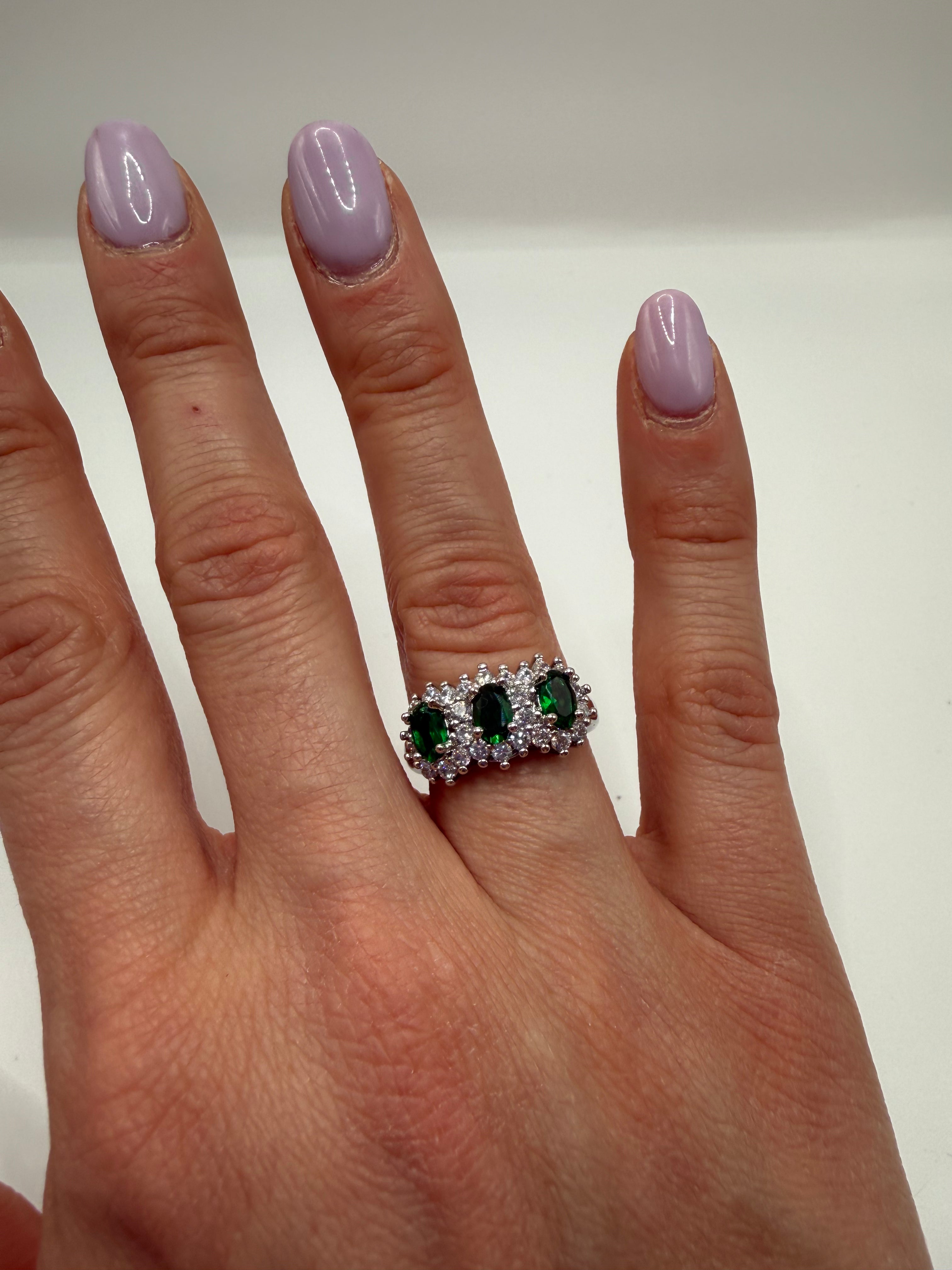 Anello DOPPIO BRIL - VERDE