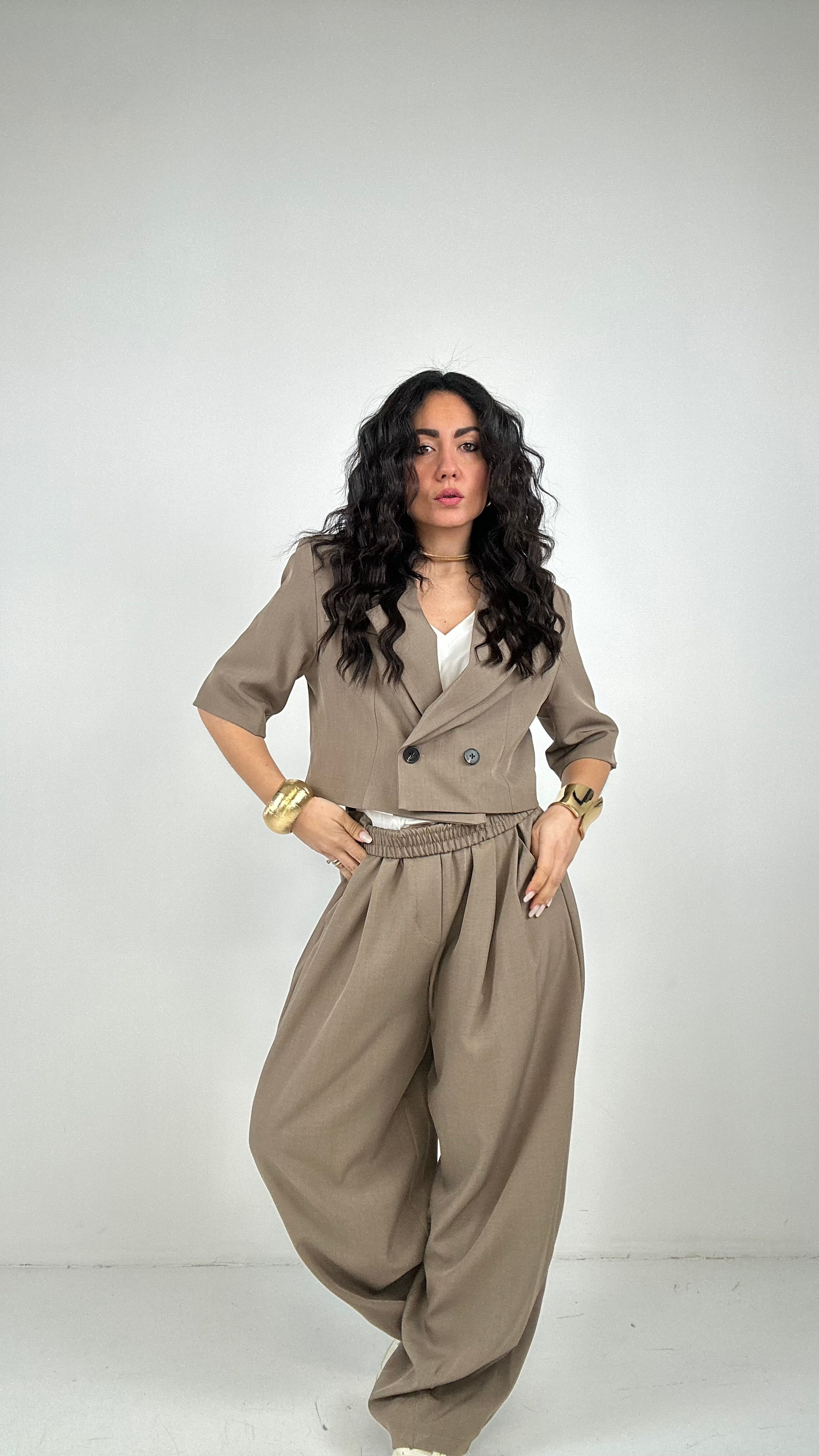 Tailleur BALLOON - BEIGE