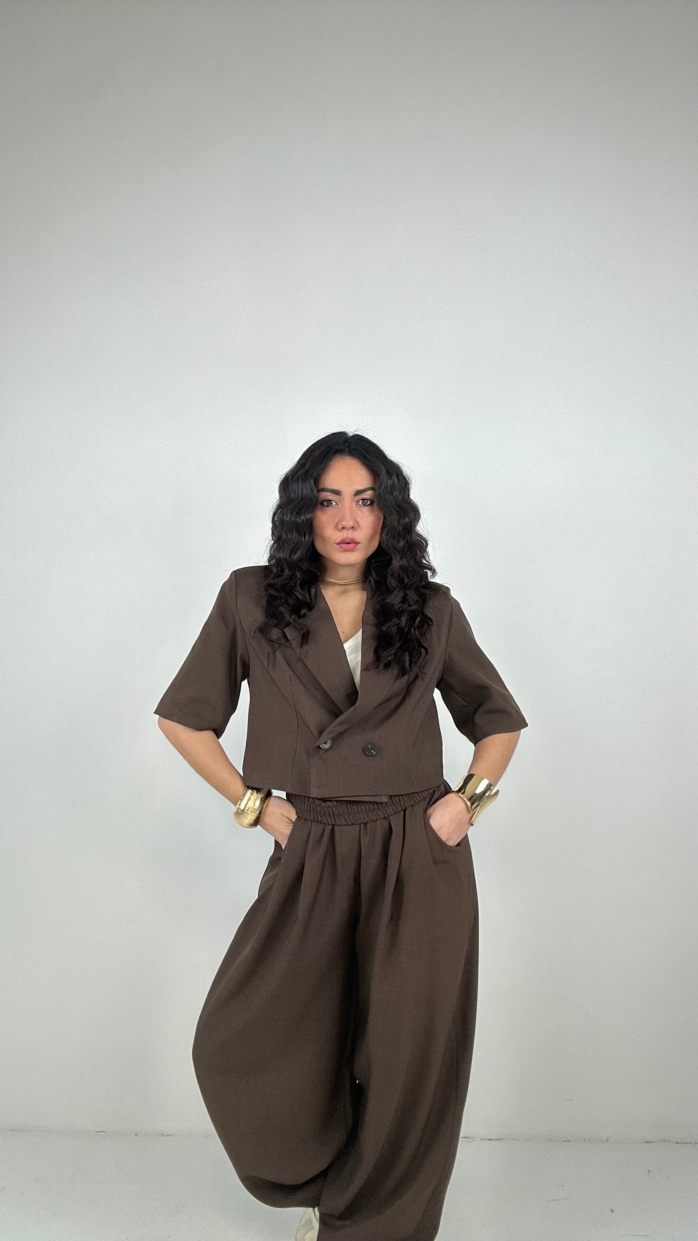 Tailleur BALLOON - MARRONE