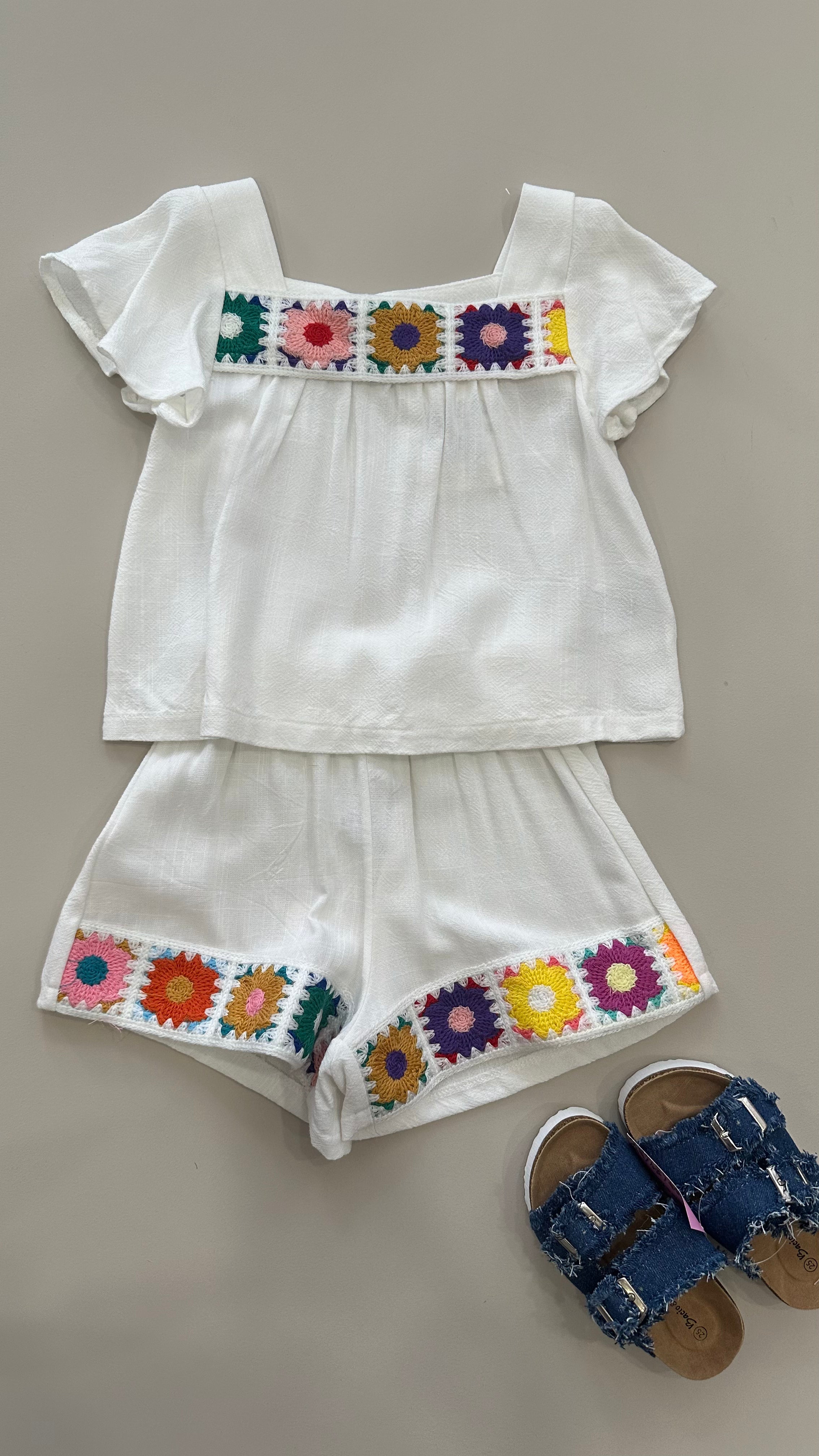 Coordinato IN COTONE VIETRI 3-12A - BIANCO