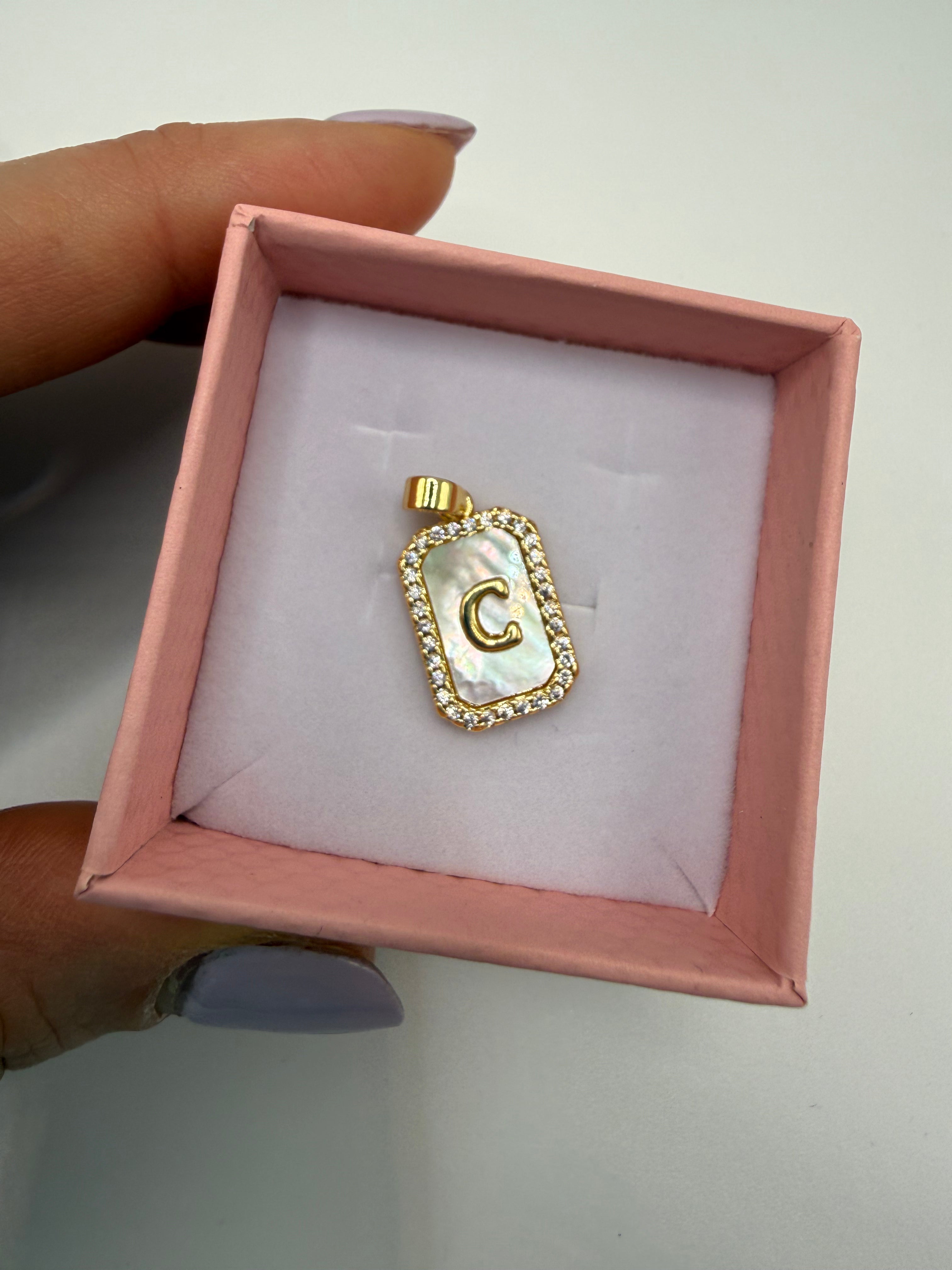 Lettere ORO COLLANA CALAMITA - C