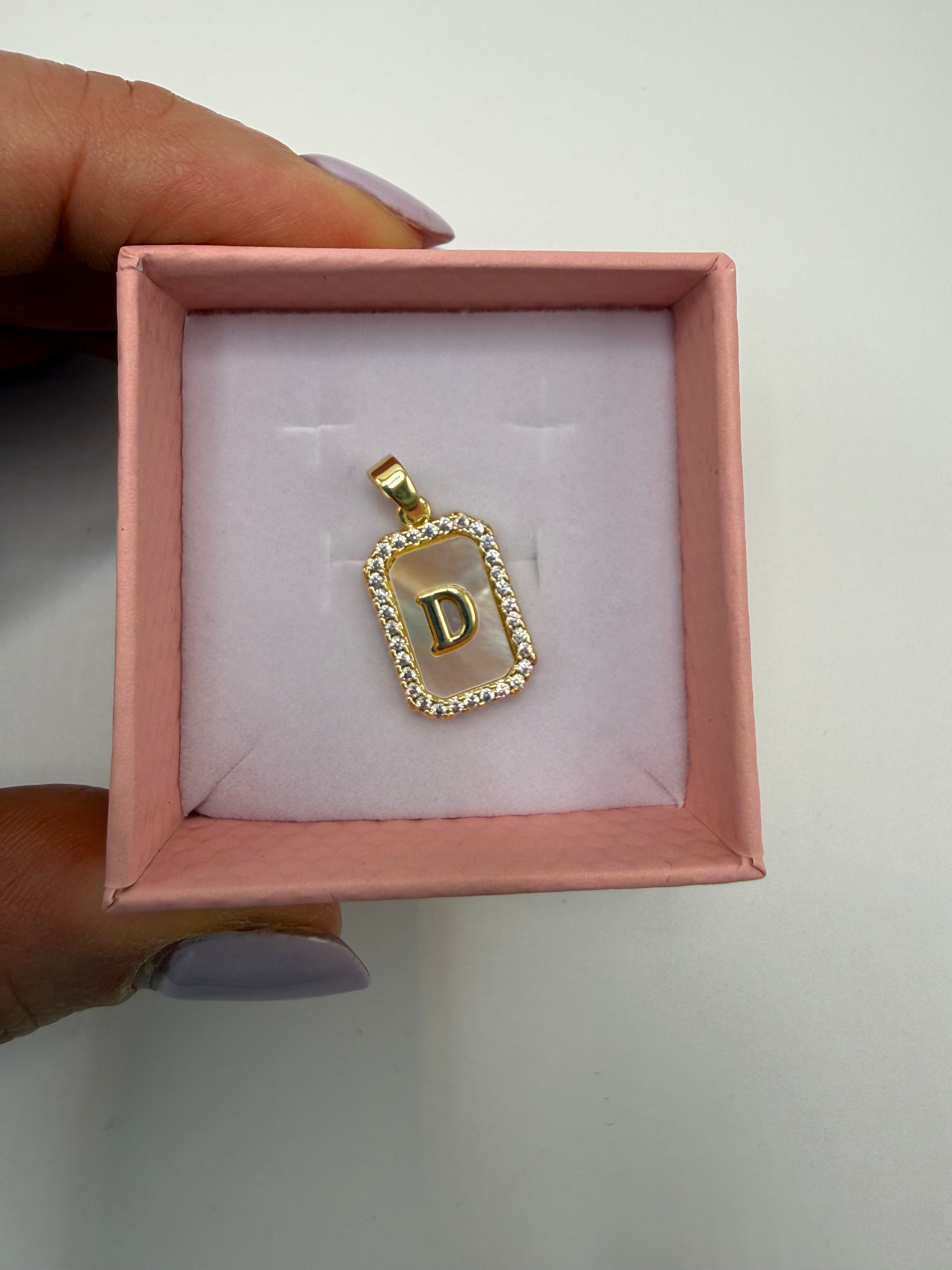 Lettere ORO COLLANA CALAMITA - D