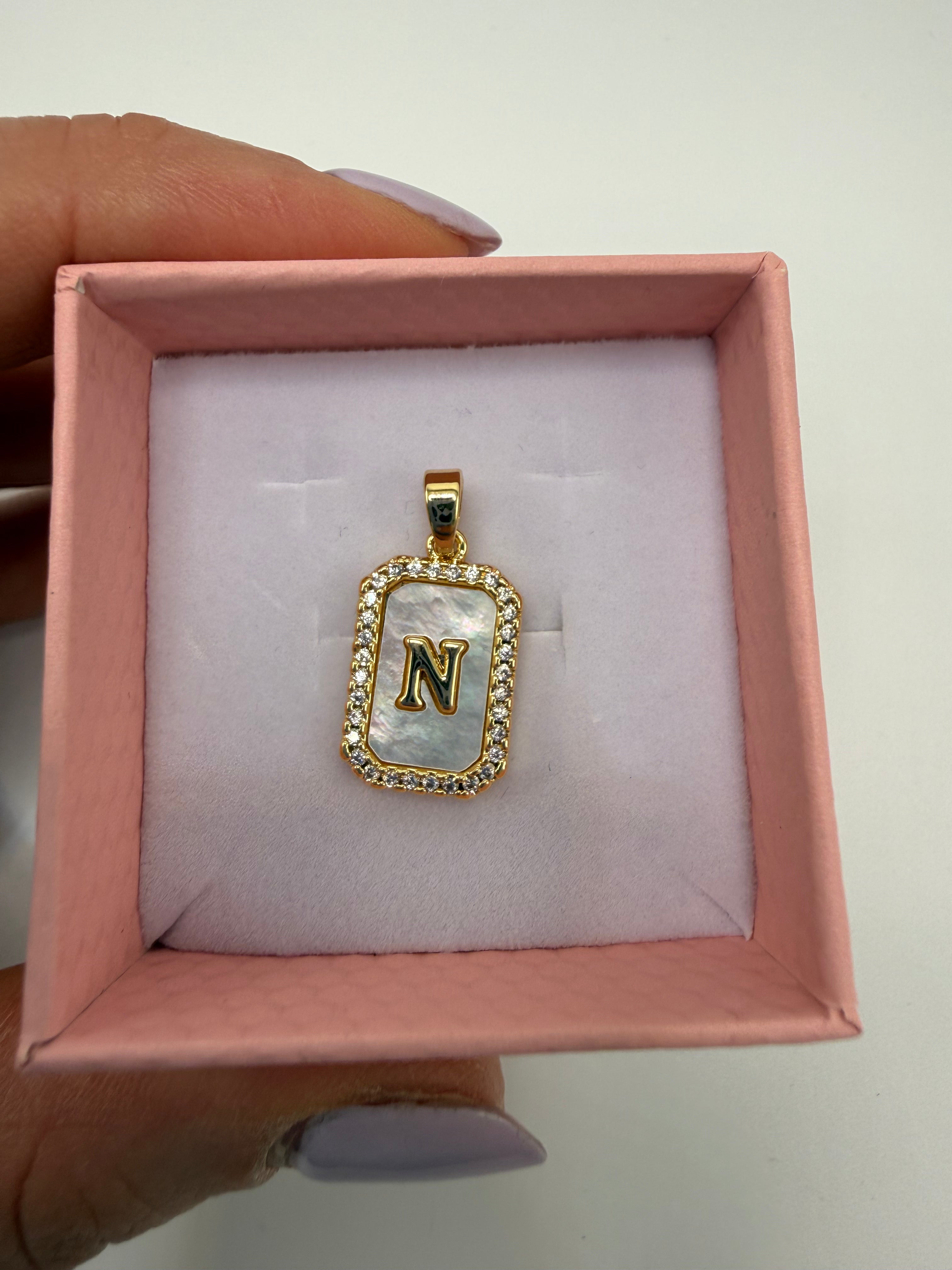 Lettere ORO COLLANA CALAMITA - N