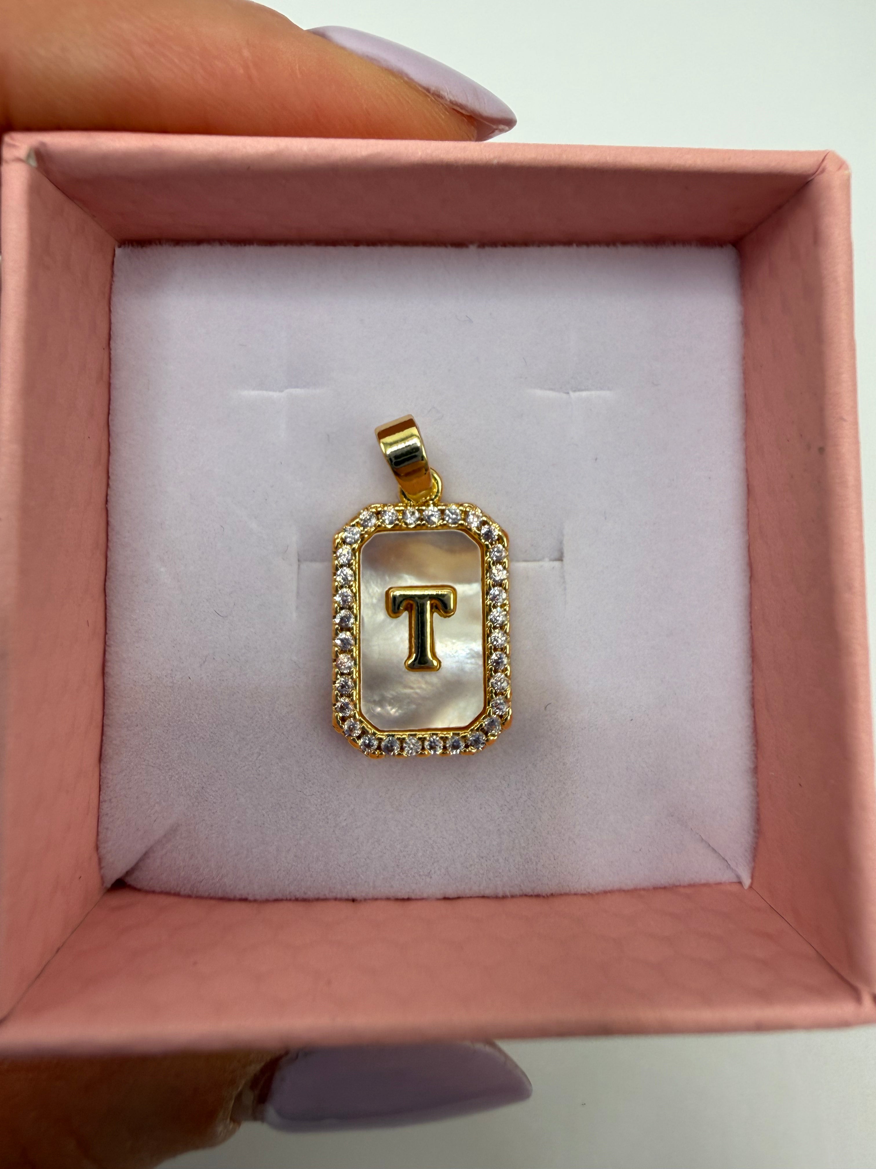 Lettere ORO COLLANA CALAMITA - T