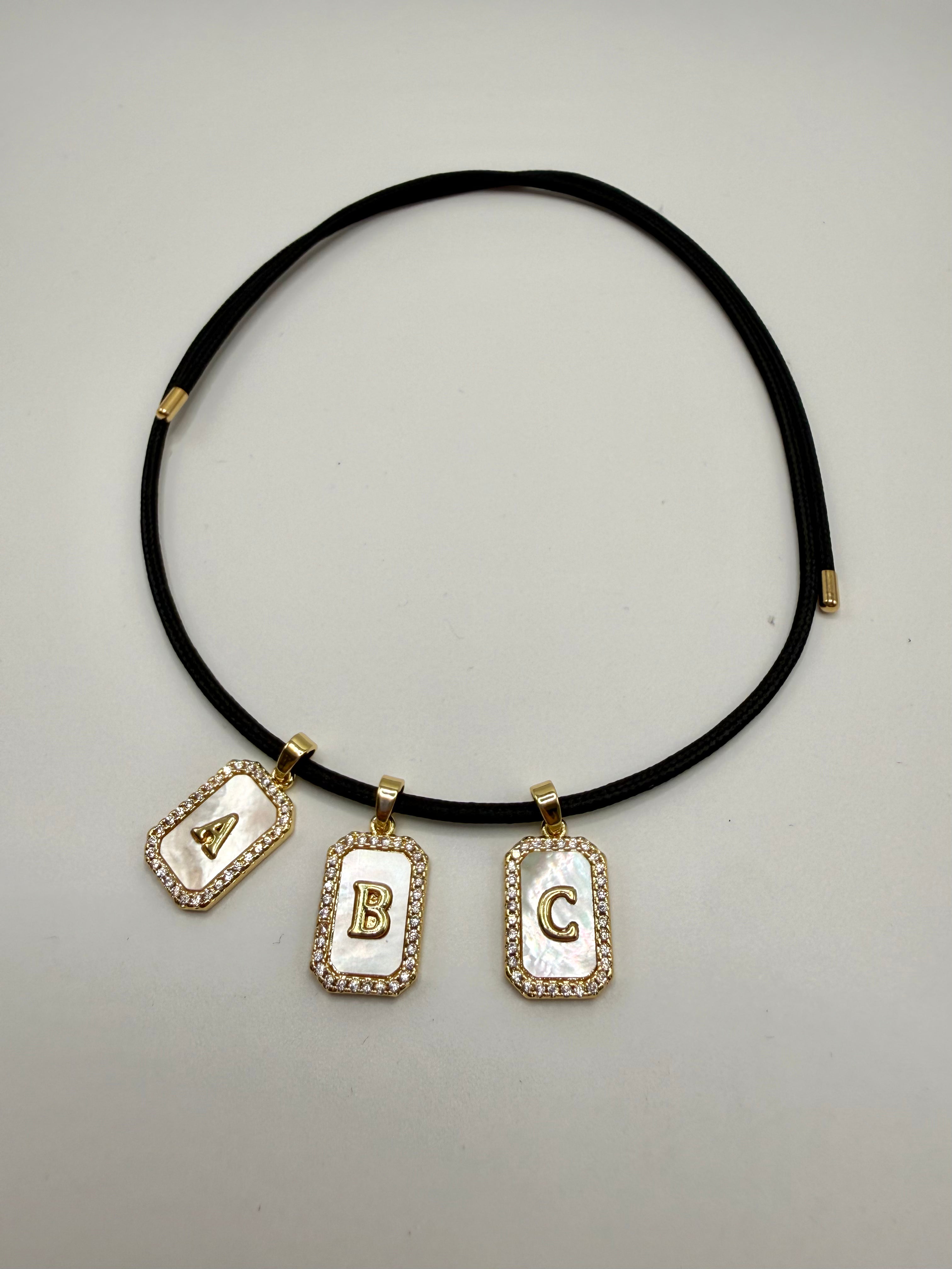 Lettere ORO COLLANA CALAMITA - N