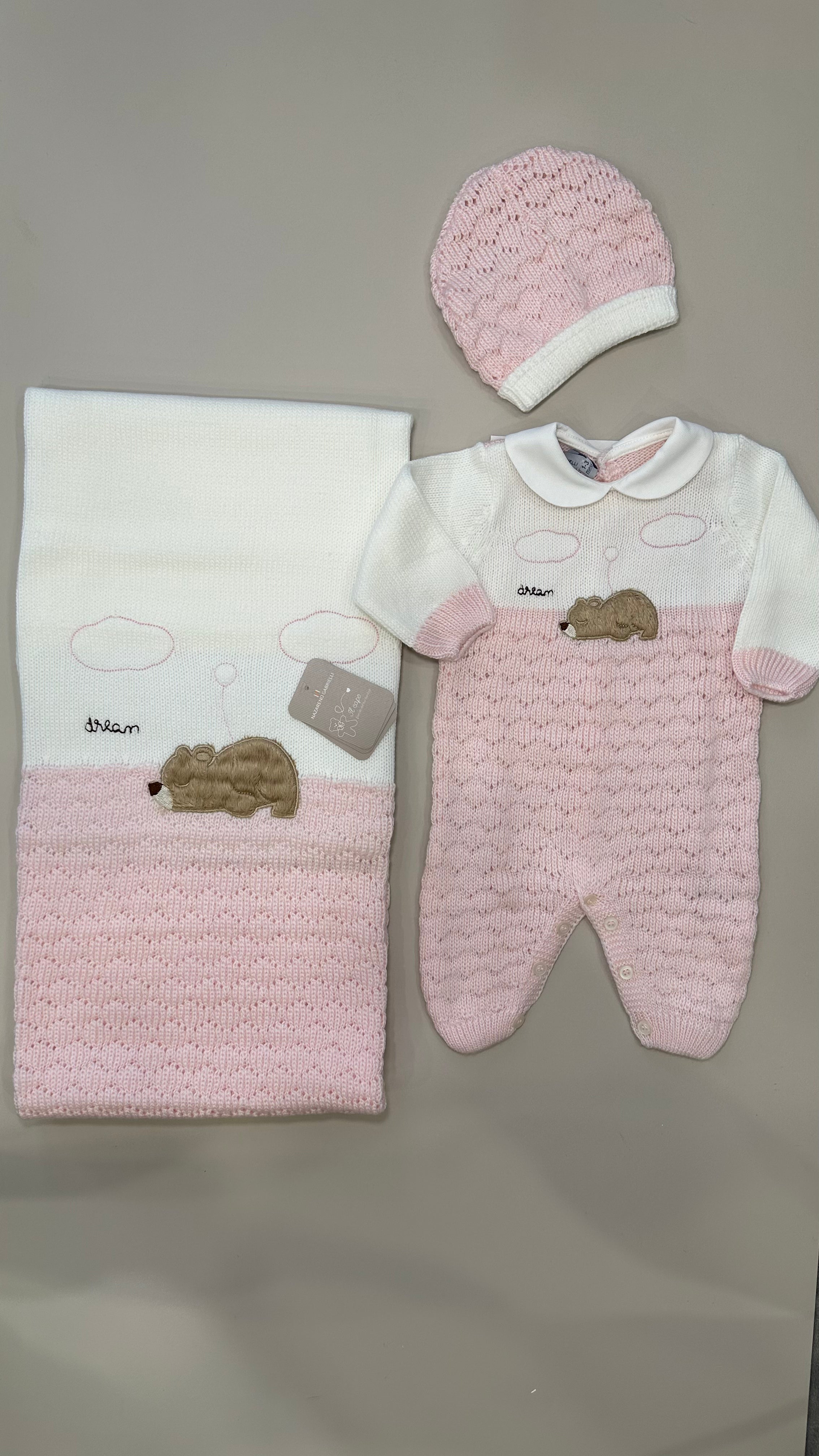 Set NASCITA INVERNALE ORSETTO - ROSA
