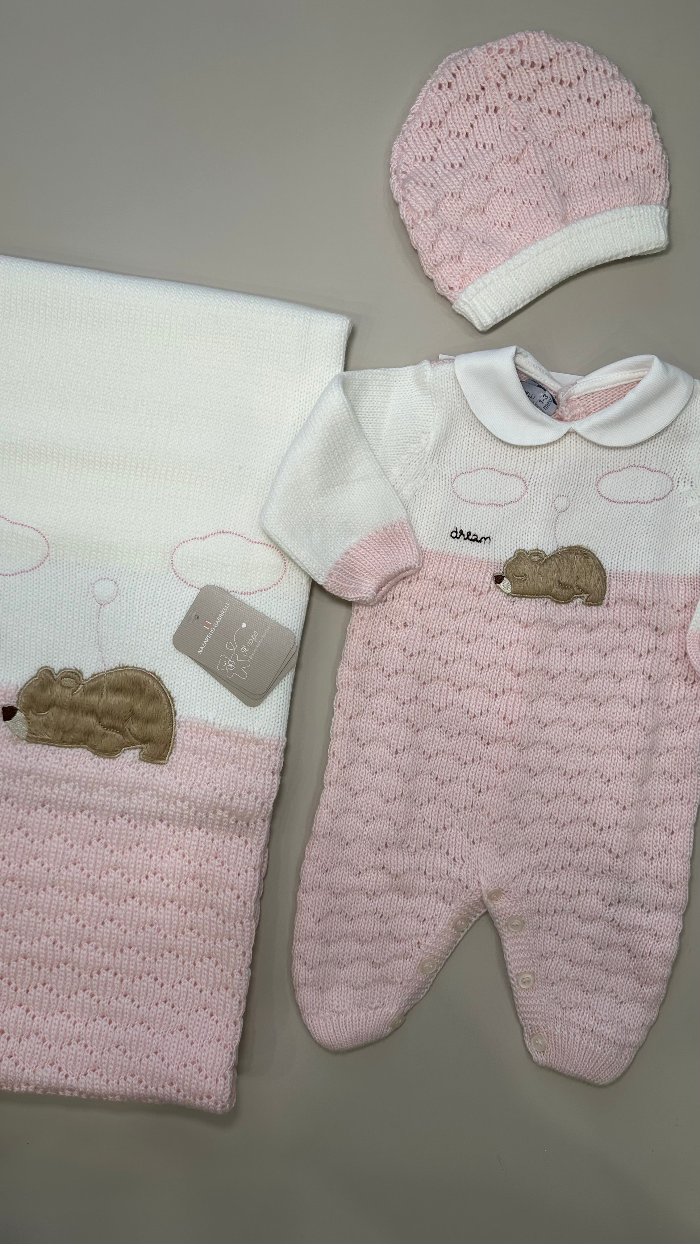 Set NASCITA INVERNALE ORSETTO - ROSA
