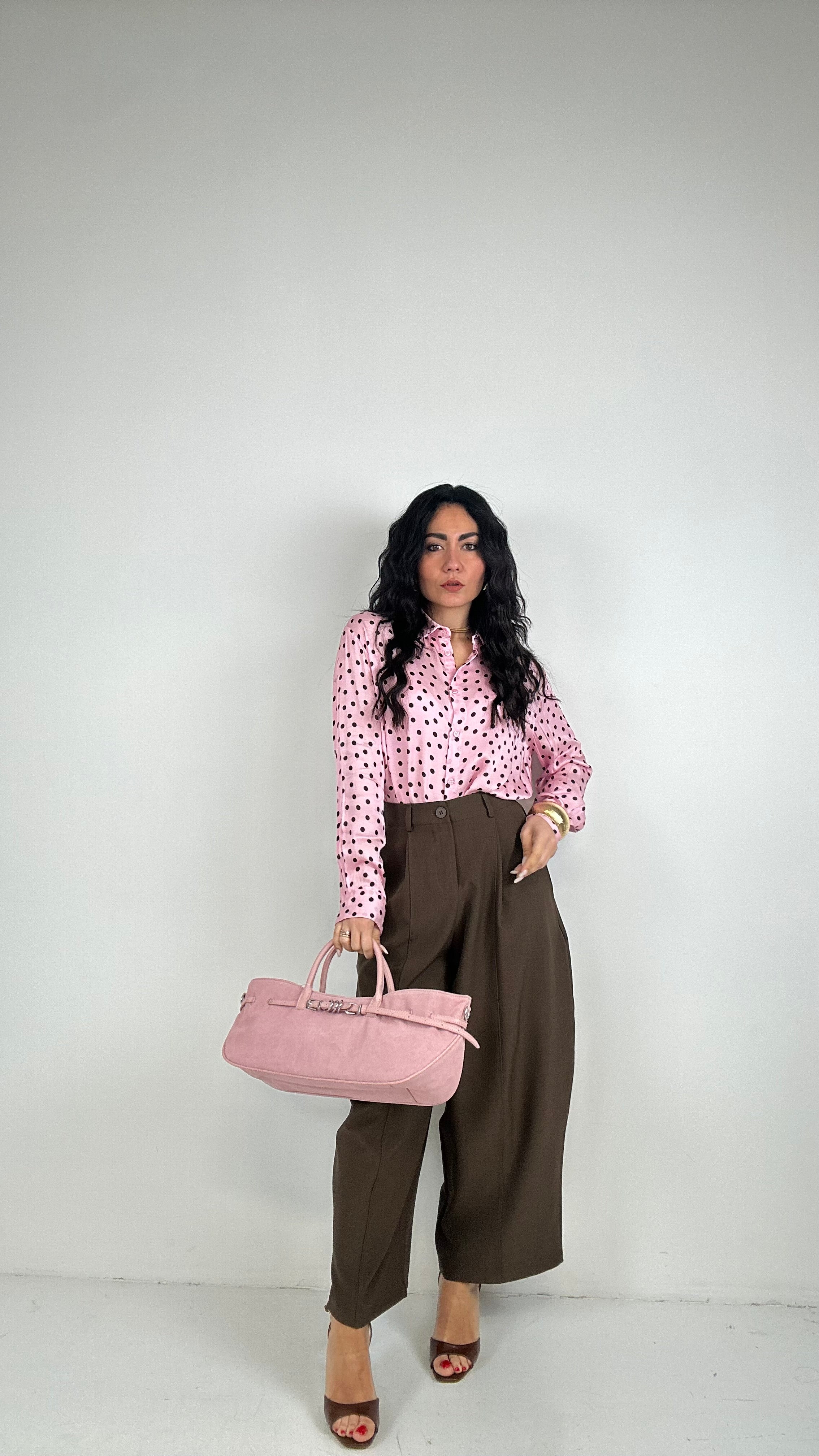 Pantalone BALLOON OFFICE - MARRONE