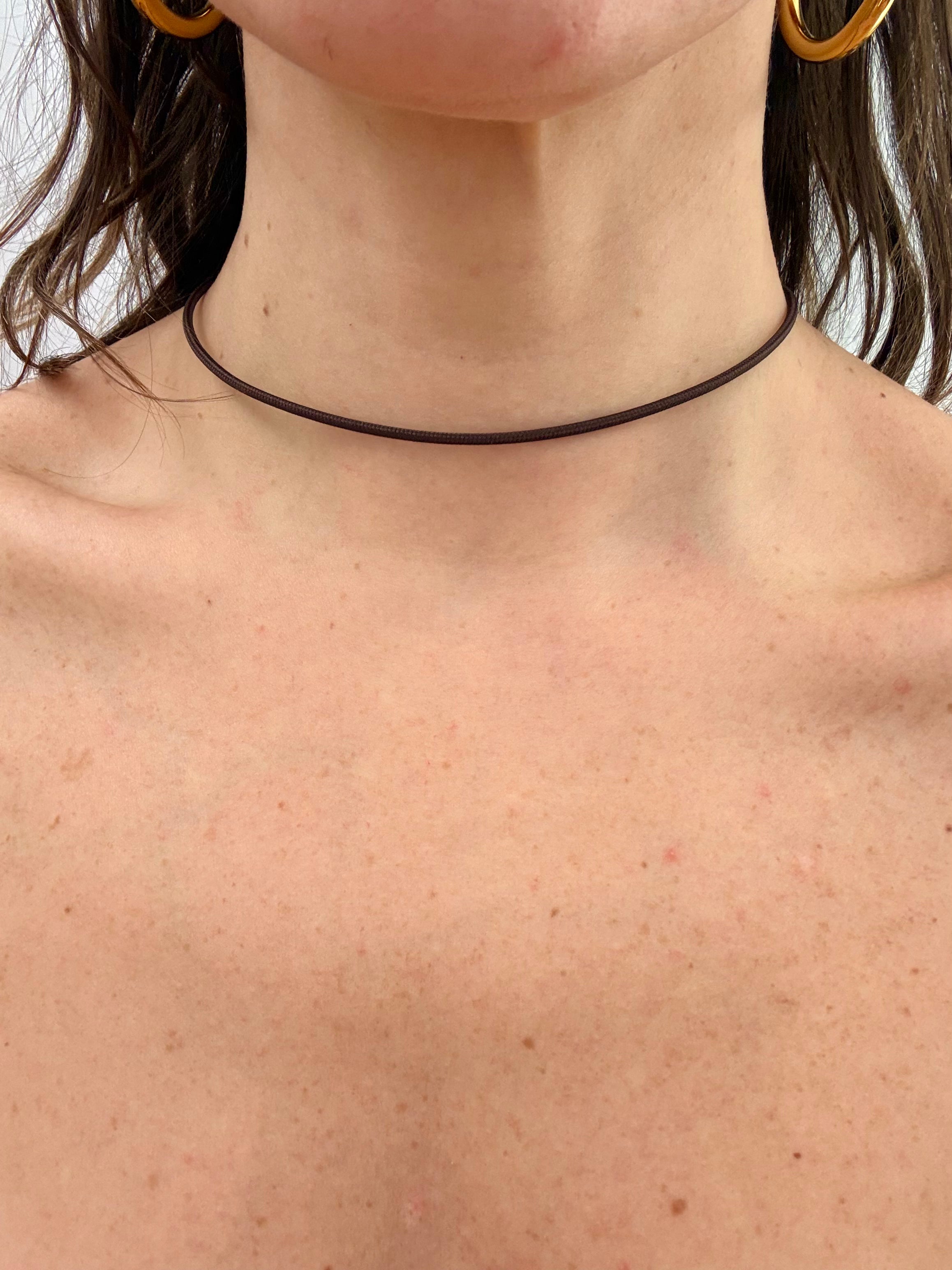 Collana A CALAMITA - MARRONE
