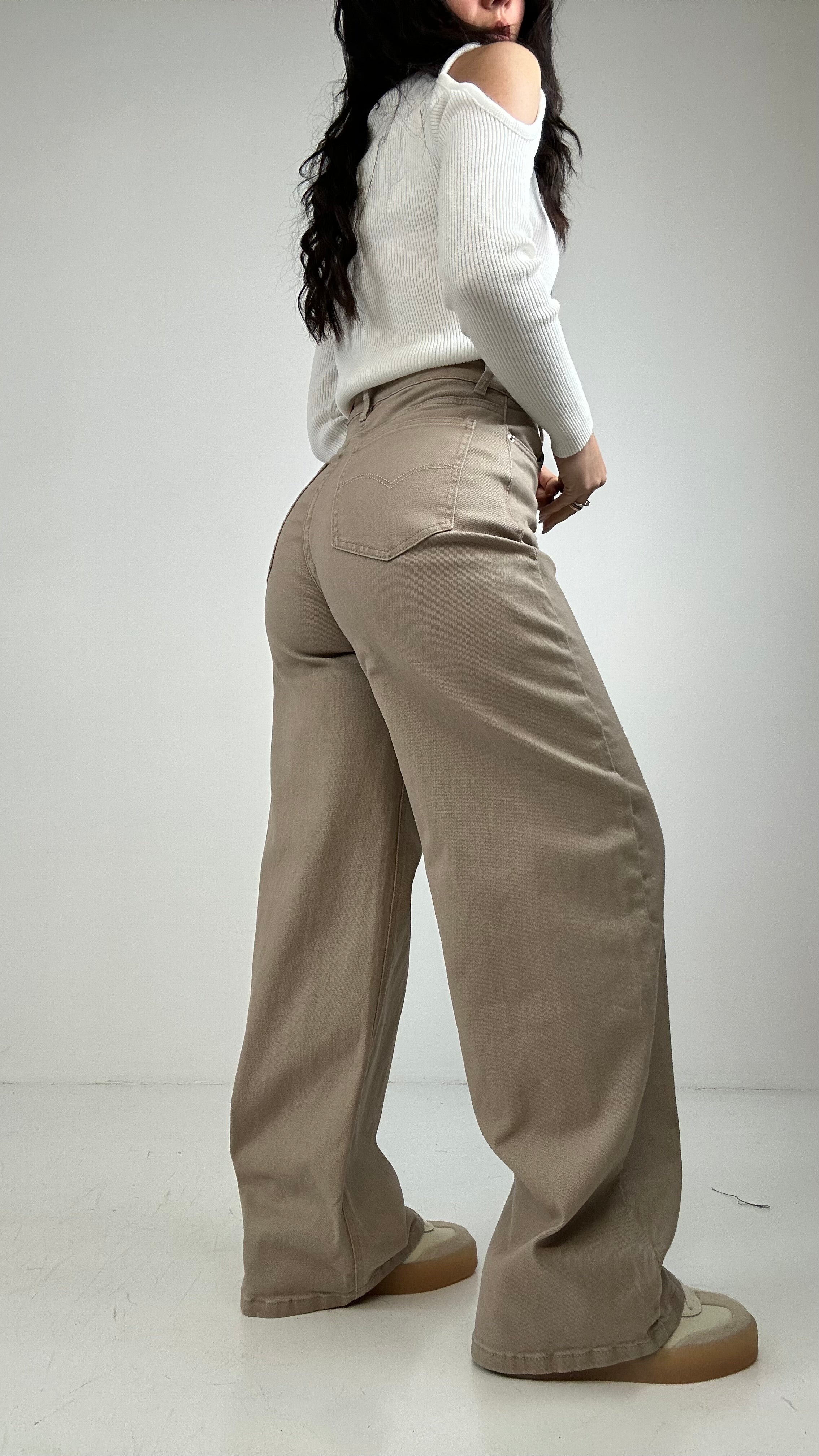 Jeans KATE BALLOON - BEIGE