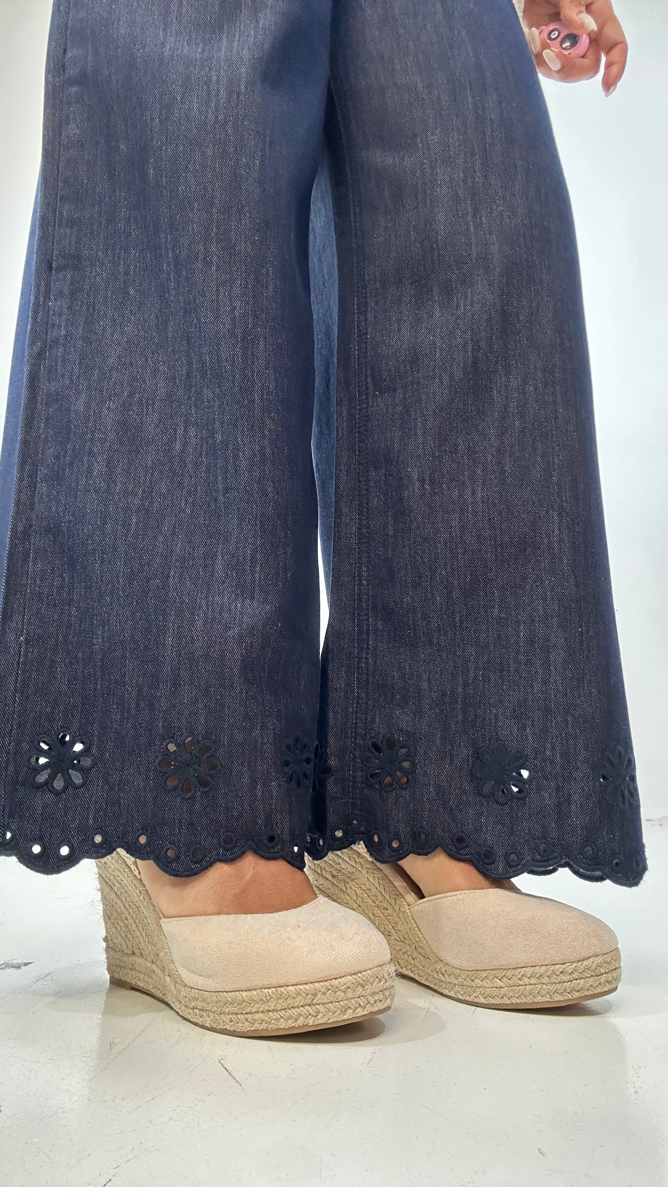 Jeans RICAMO SOTTO - BLU