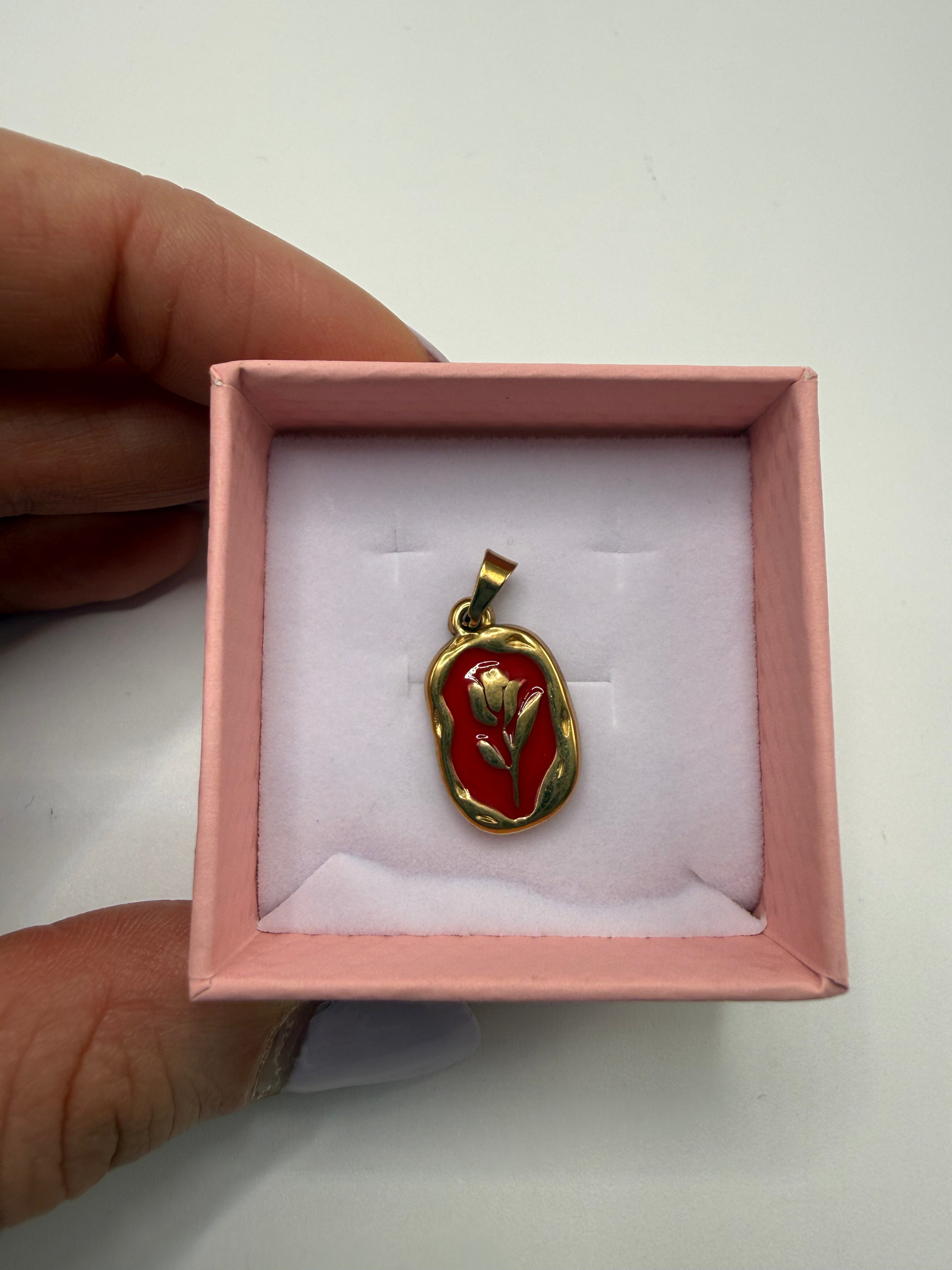 Charm COLLANA ROSES - ROSSO