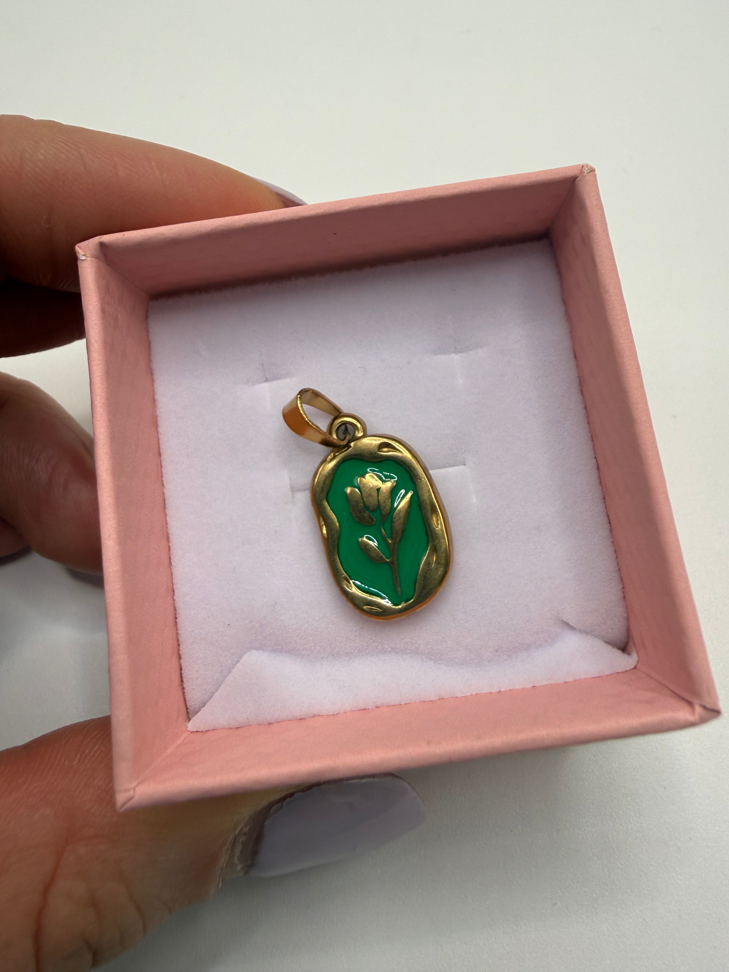 Charm COLLANA ROSES - VERDE