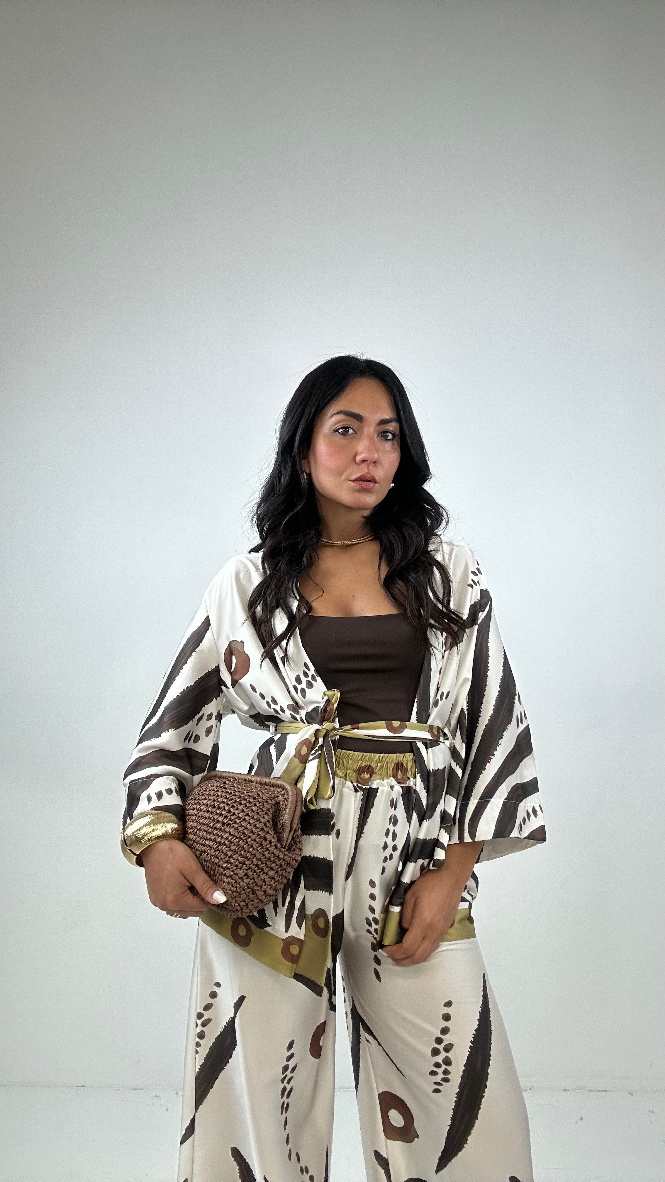 Completo KIMONO FANTASY - BIANCO