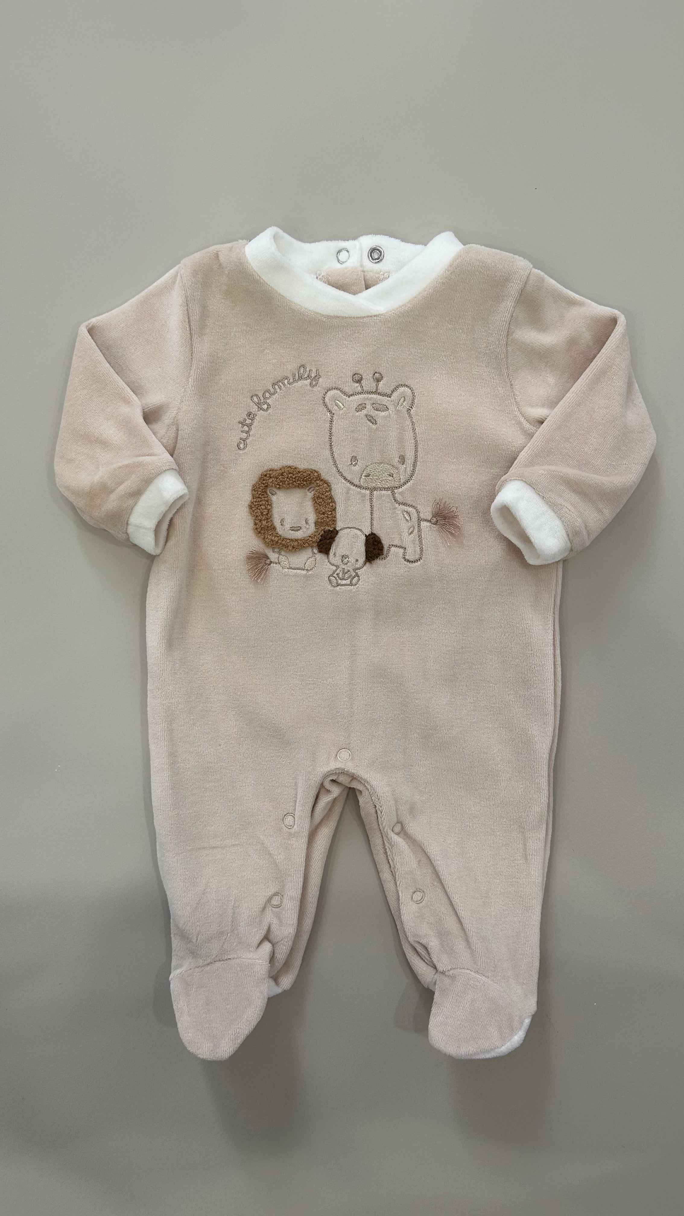 Tutina CINIGLIA CUTE FAMILY 0-18M - BEIGE