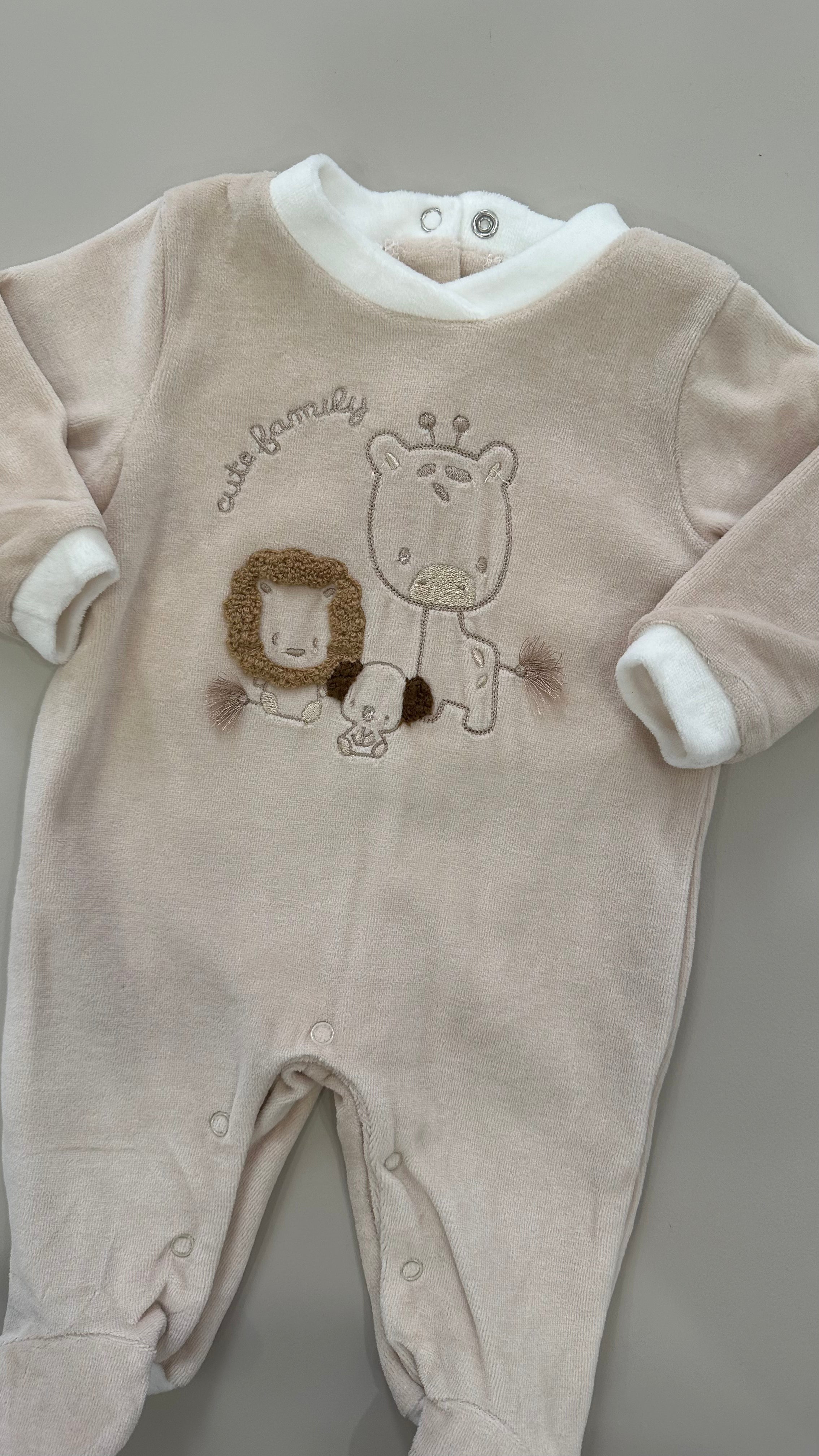 Tutina CINIGLIA CUTE FAMILY 0-18M - BEIGE