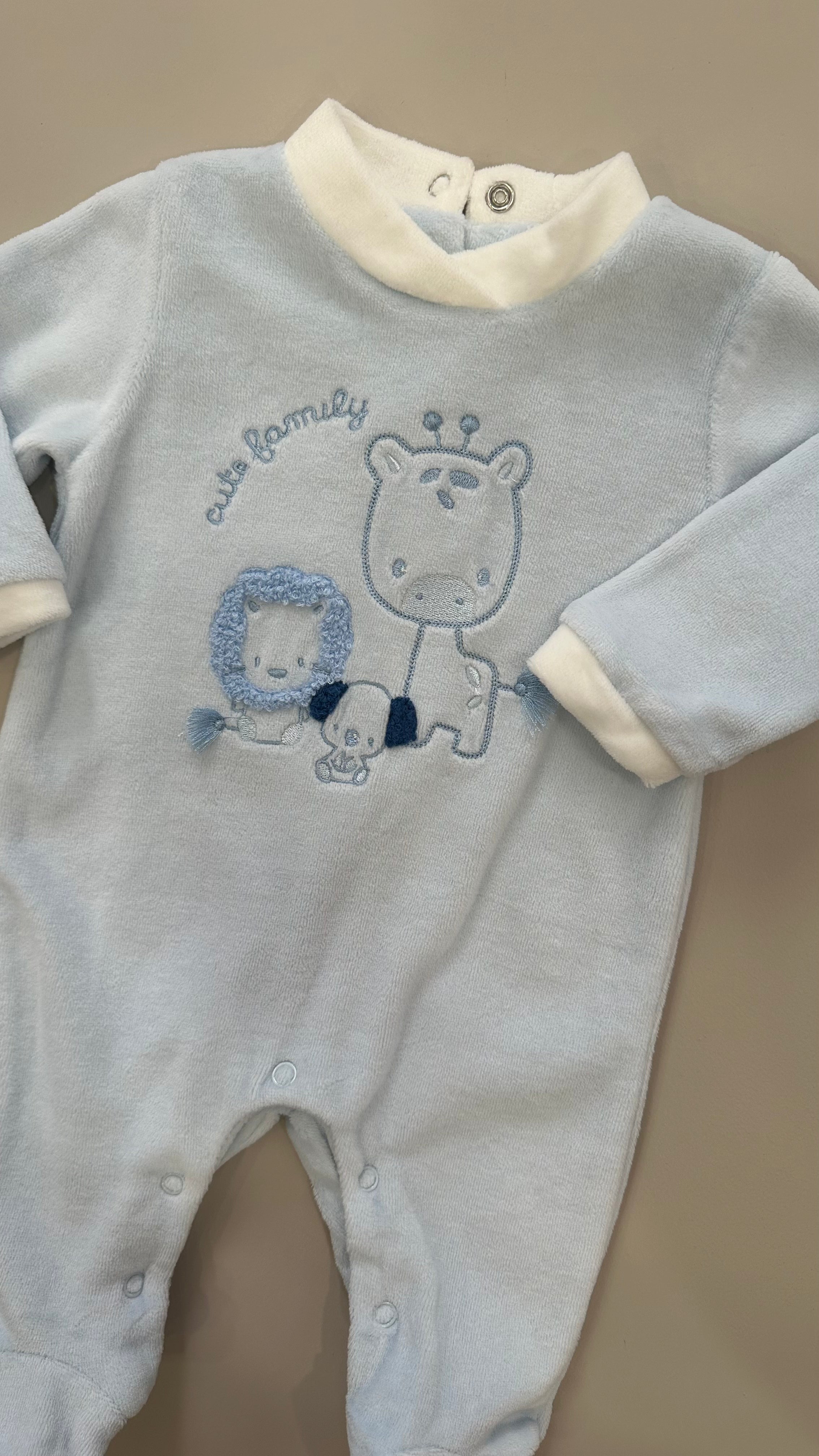 Tutina CINIGLIA CUTE FAMILY 0-18M - AZZURRO