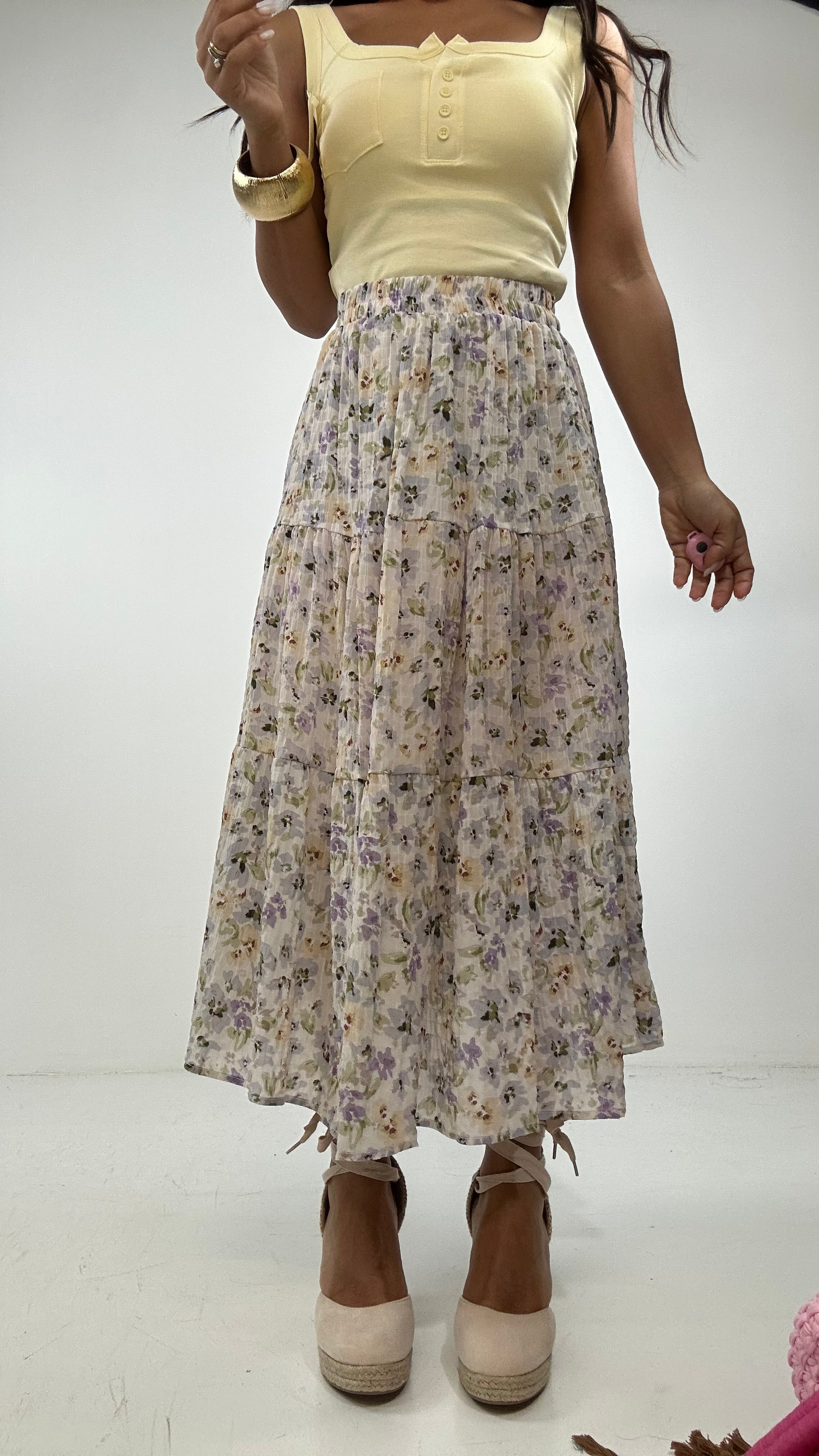 Gonna FANTASY 100% COTONE - LILLA