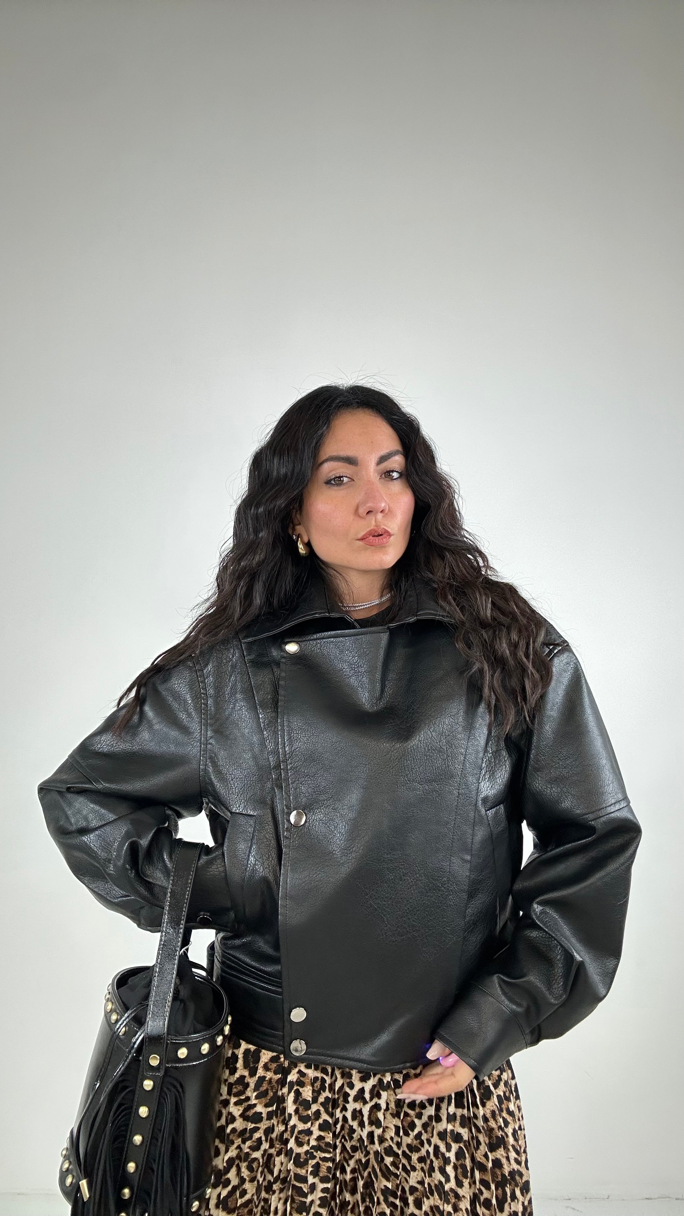 Giubbino ECOPELLE NUA - NERO