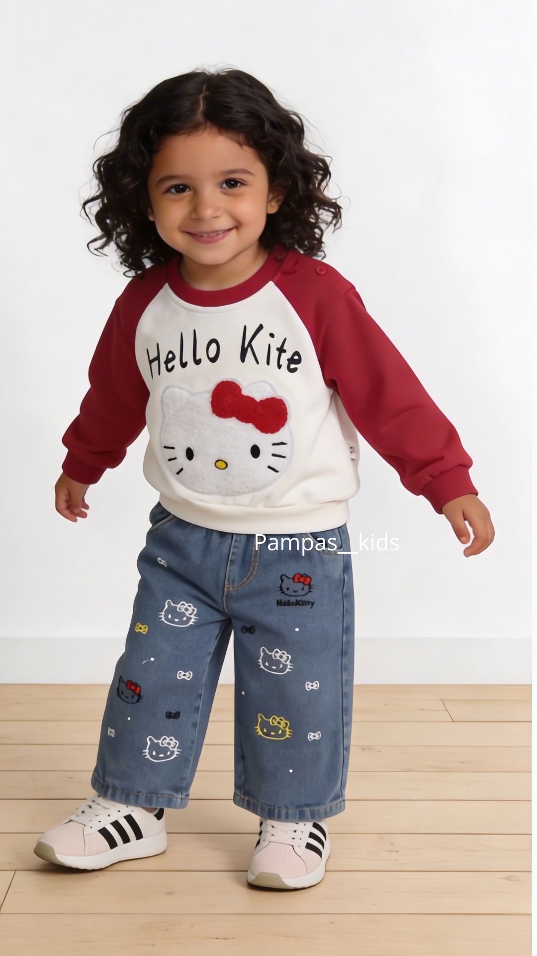 Completo HELLO CON JEANS - ROSSO