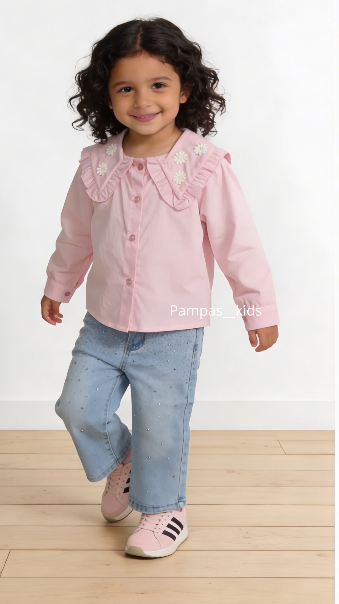 Camicia COLLO MARGHERITA 12-36M - ROSA