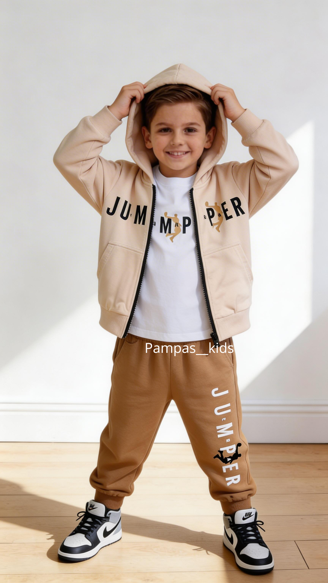 Tuta 3PZ JUMPER 3-8A - BEIGE