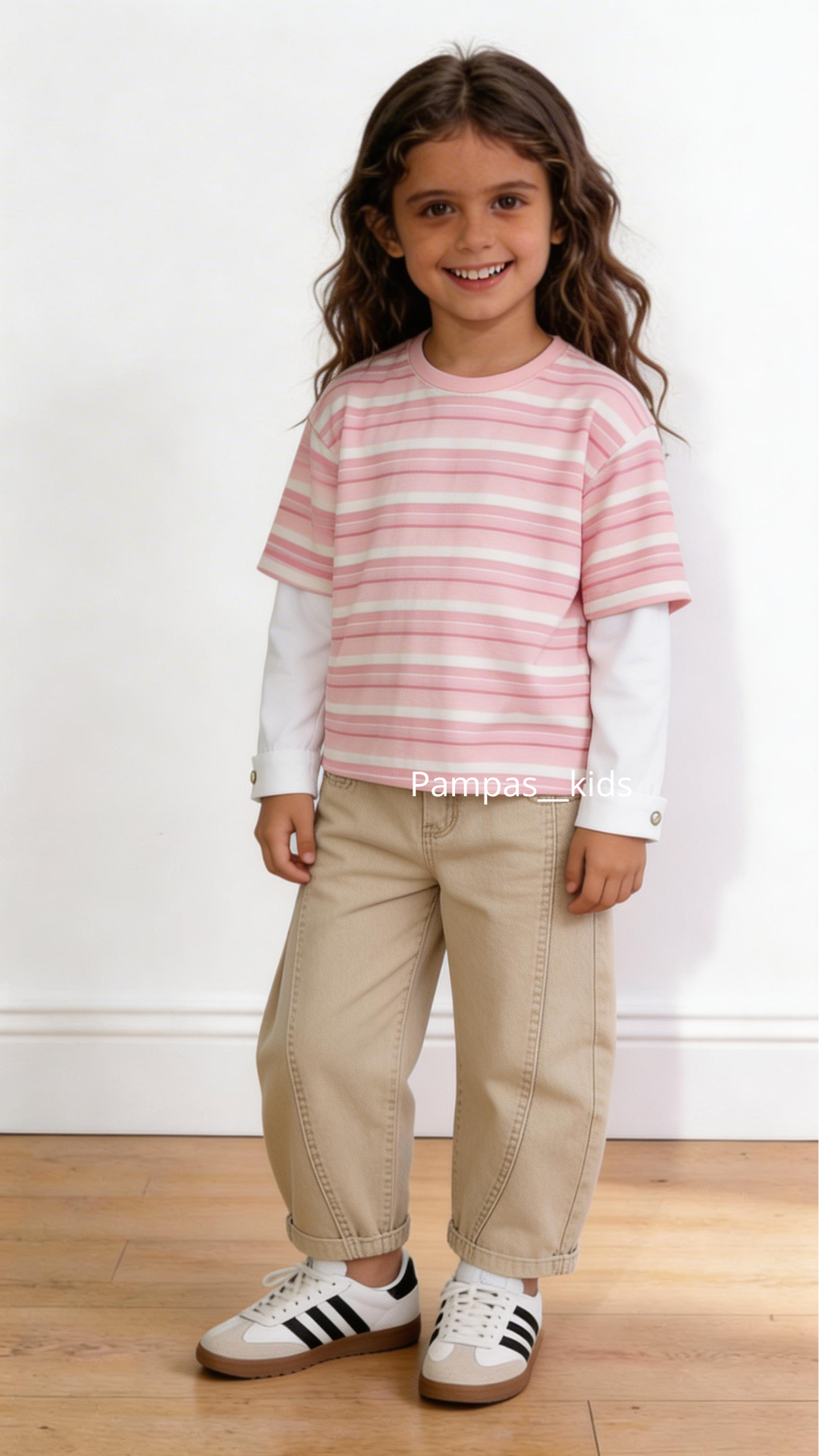 Maglia CON FINTA CAMICIA 4-14A - ROSA