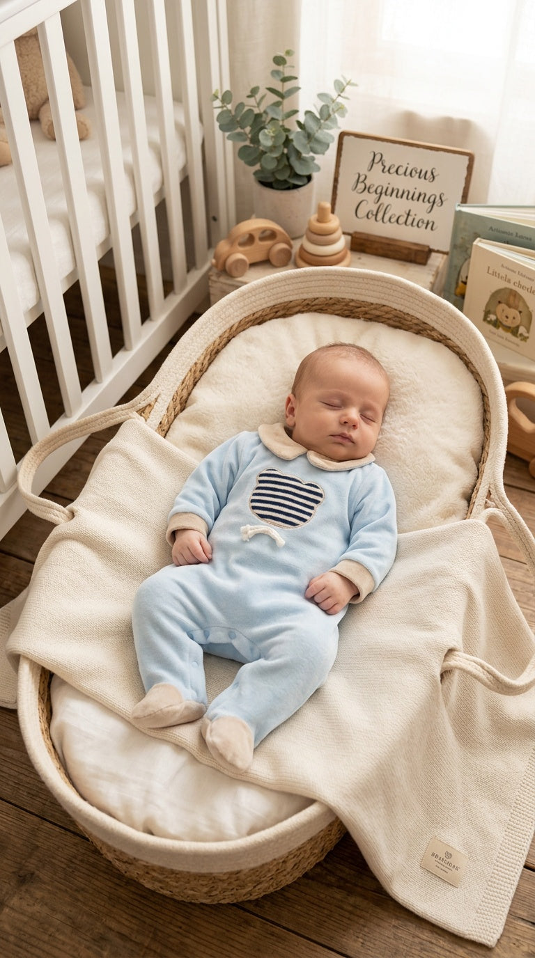 Tutina CINIGLIA ORSO 0-6M - AZZURRO