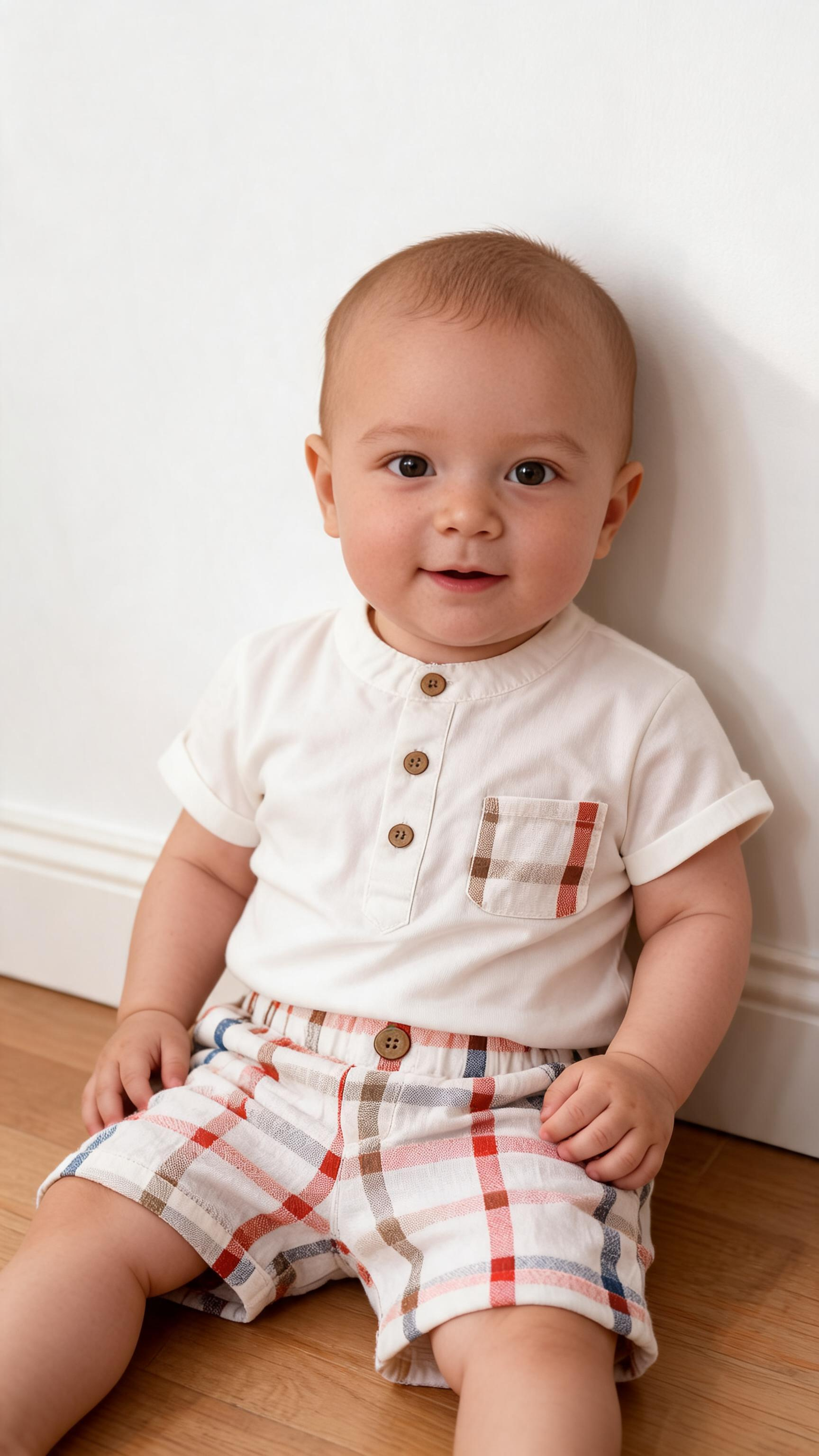 Completo QUADRETTINI 3-18M - BIANCO