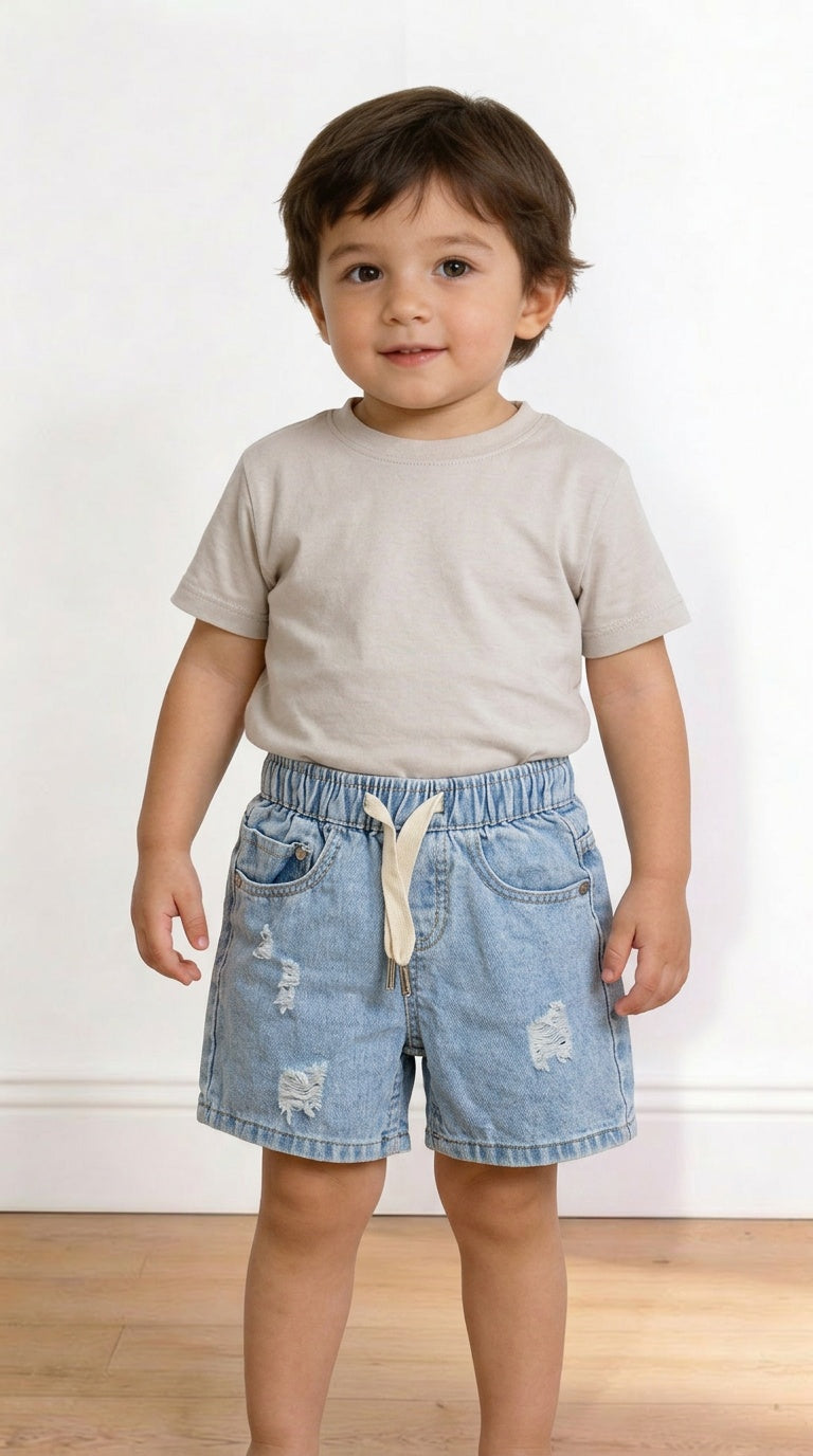 Pantaloncino STRAPPO 12-36M - JEANS