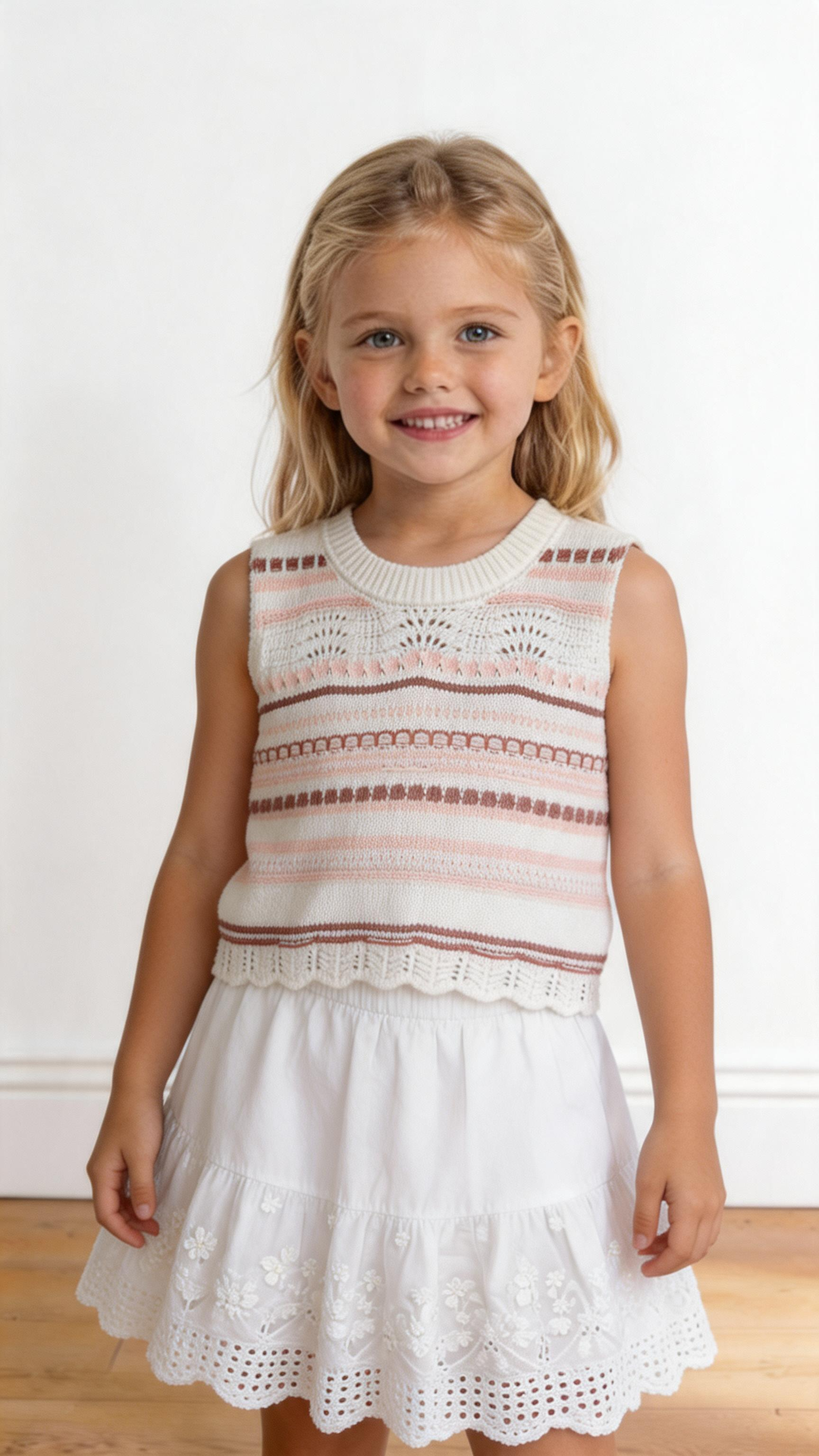 Coordinato IN MAGLIA 3-8A - BIANCO