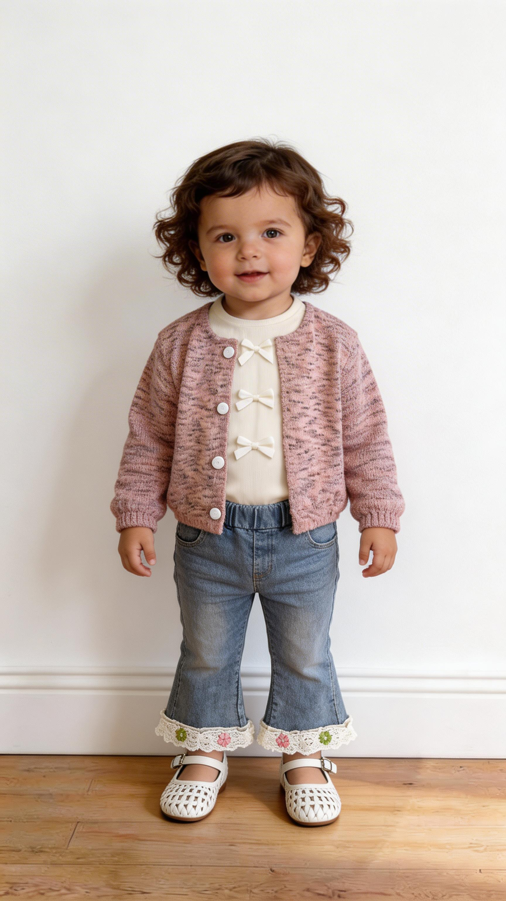 Coordinato CON CARDIGAN 1-5A - ROSA