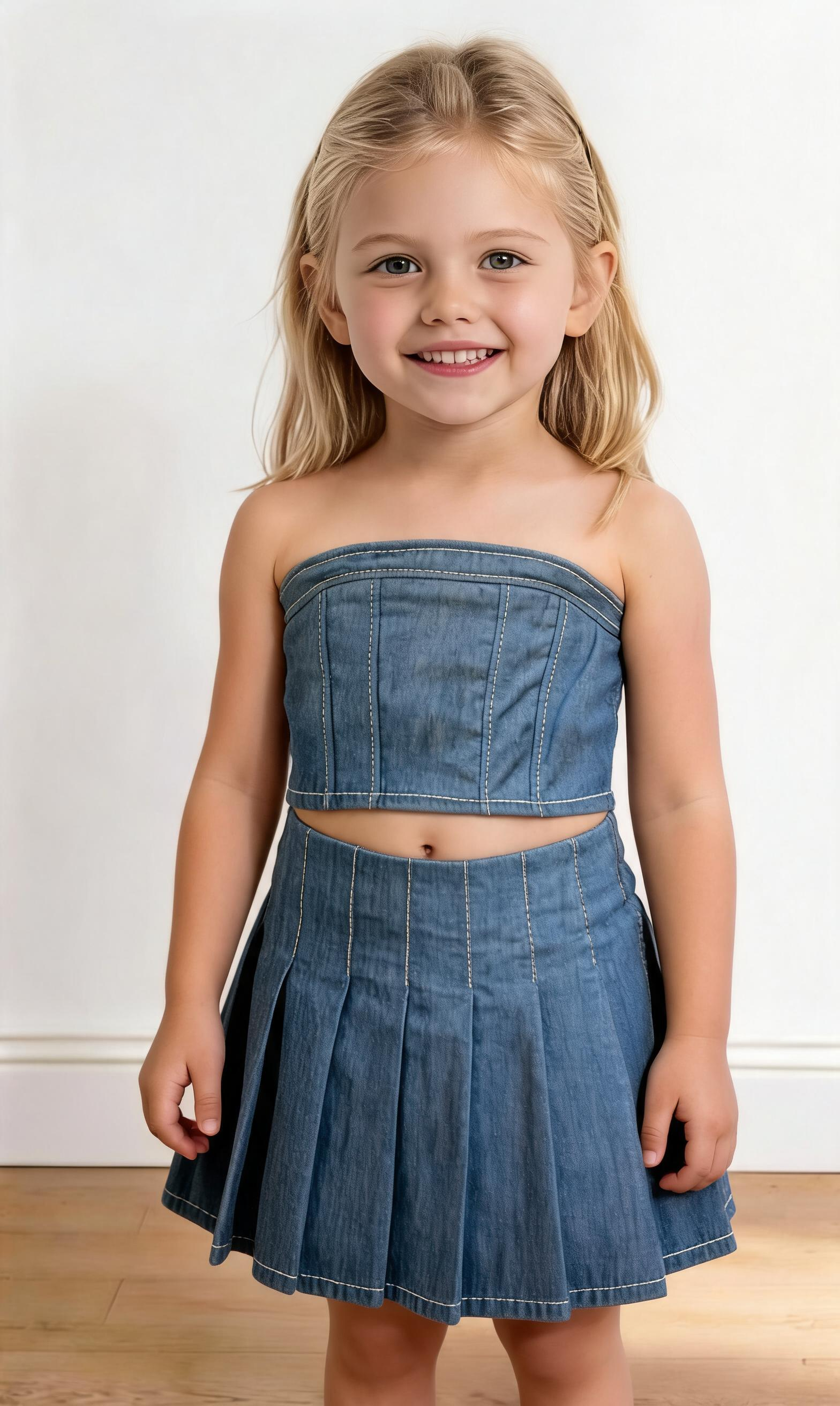 Cordinato TOP+GONNA 4-14A - JEANS