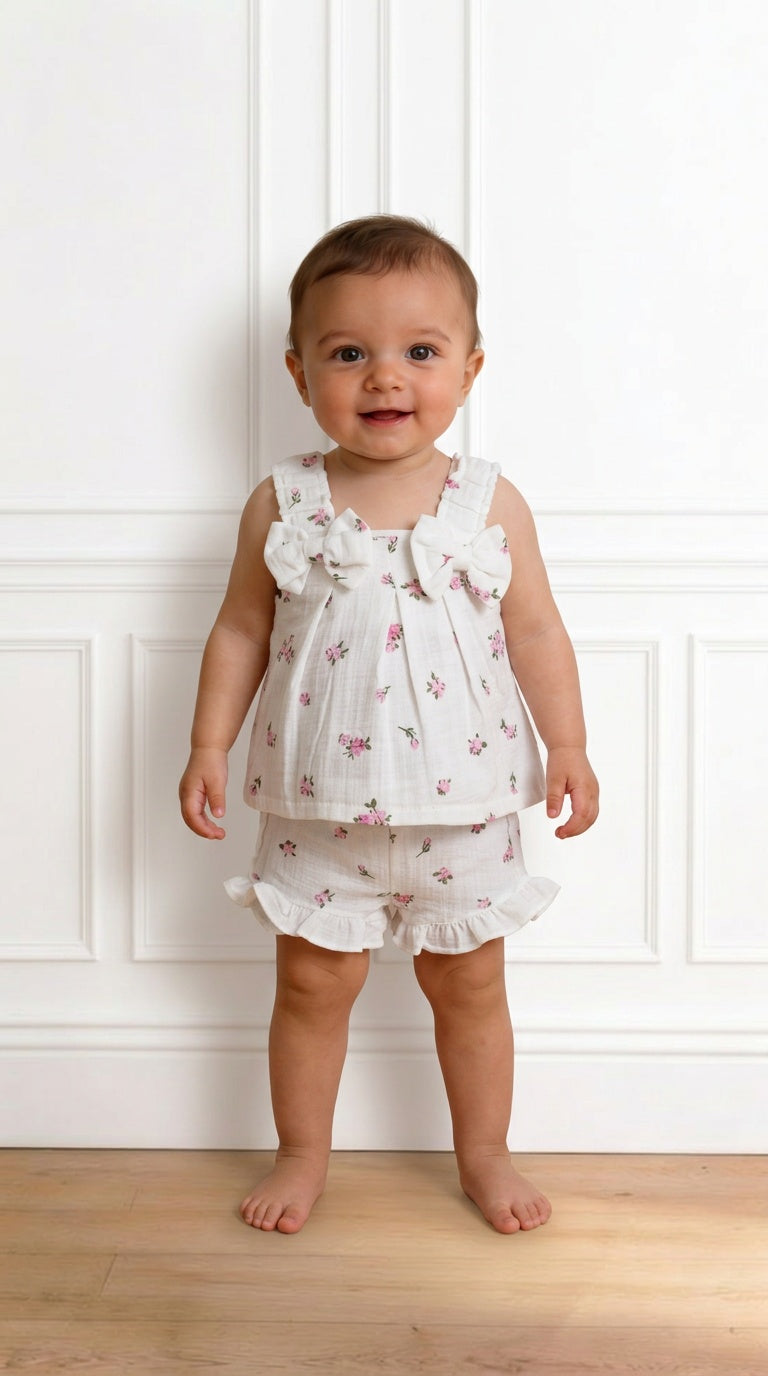 Completino FIOR FIOCCHI 6-24M - BIANCO