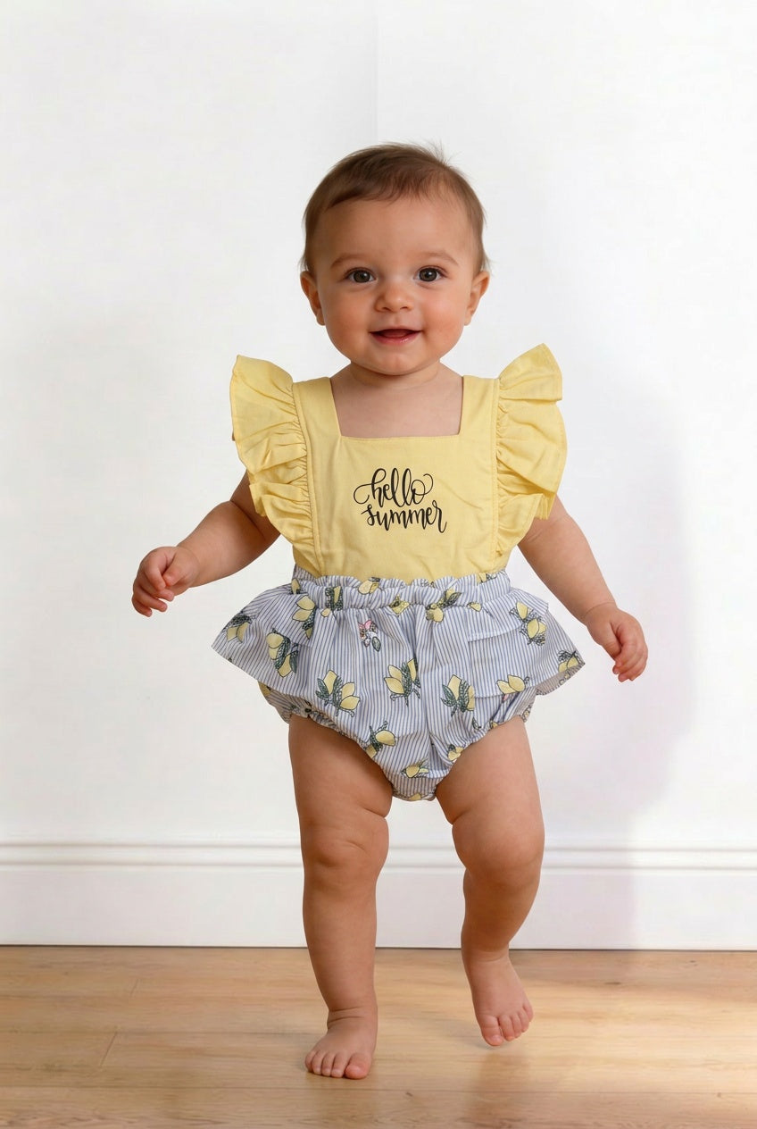 Pagliaccetto LIMON 6-24M - GIALLO