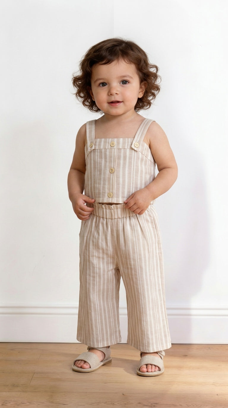 Coordinato CON TOP 12-36M - BEIGE