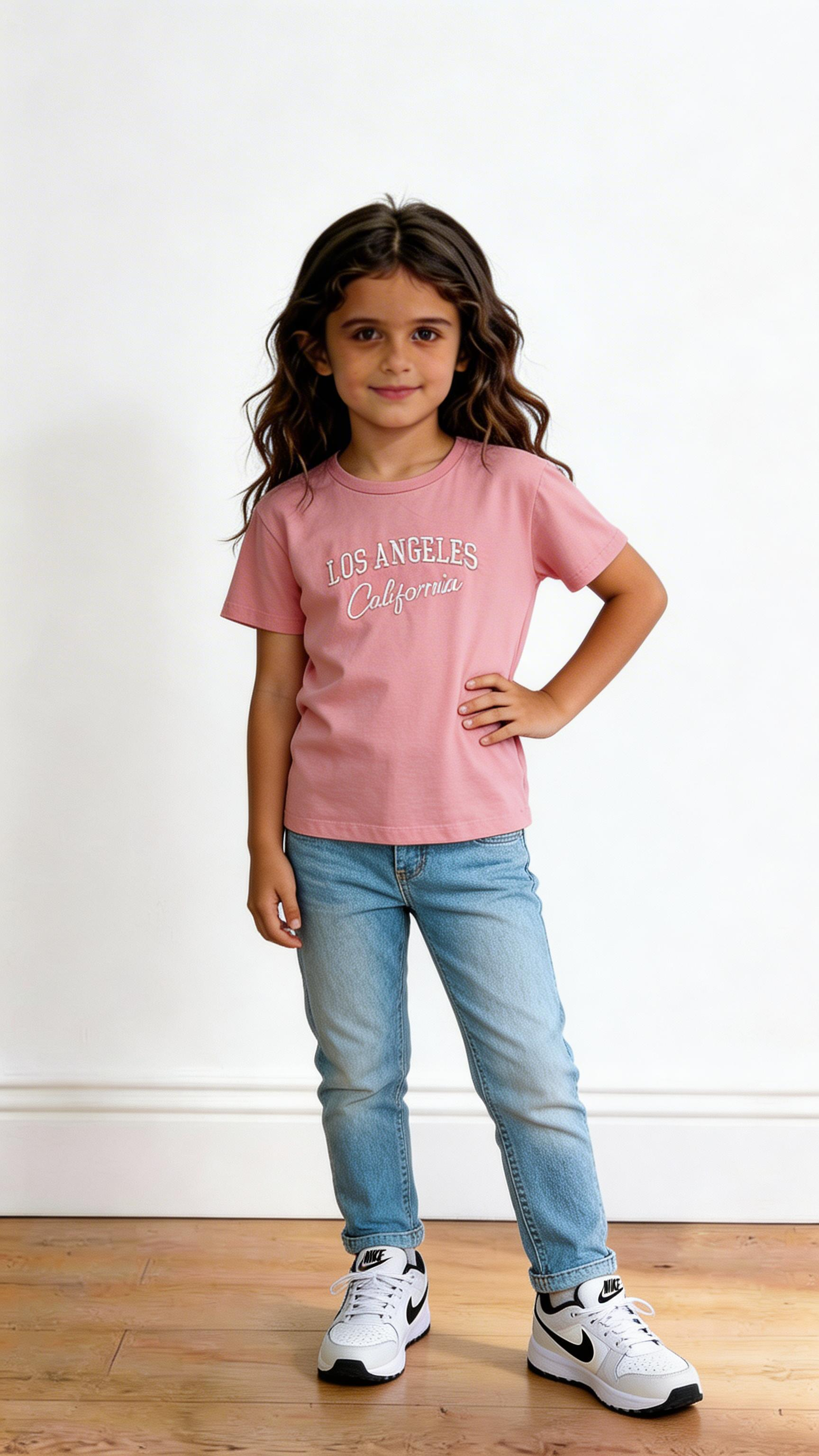 T-shirt LOS ANGELES 4-14A - ROSA