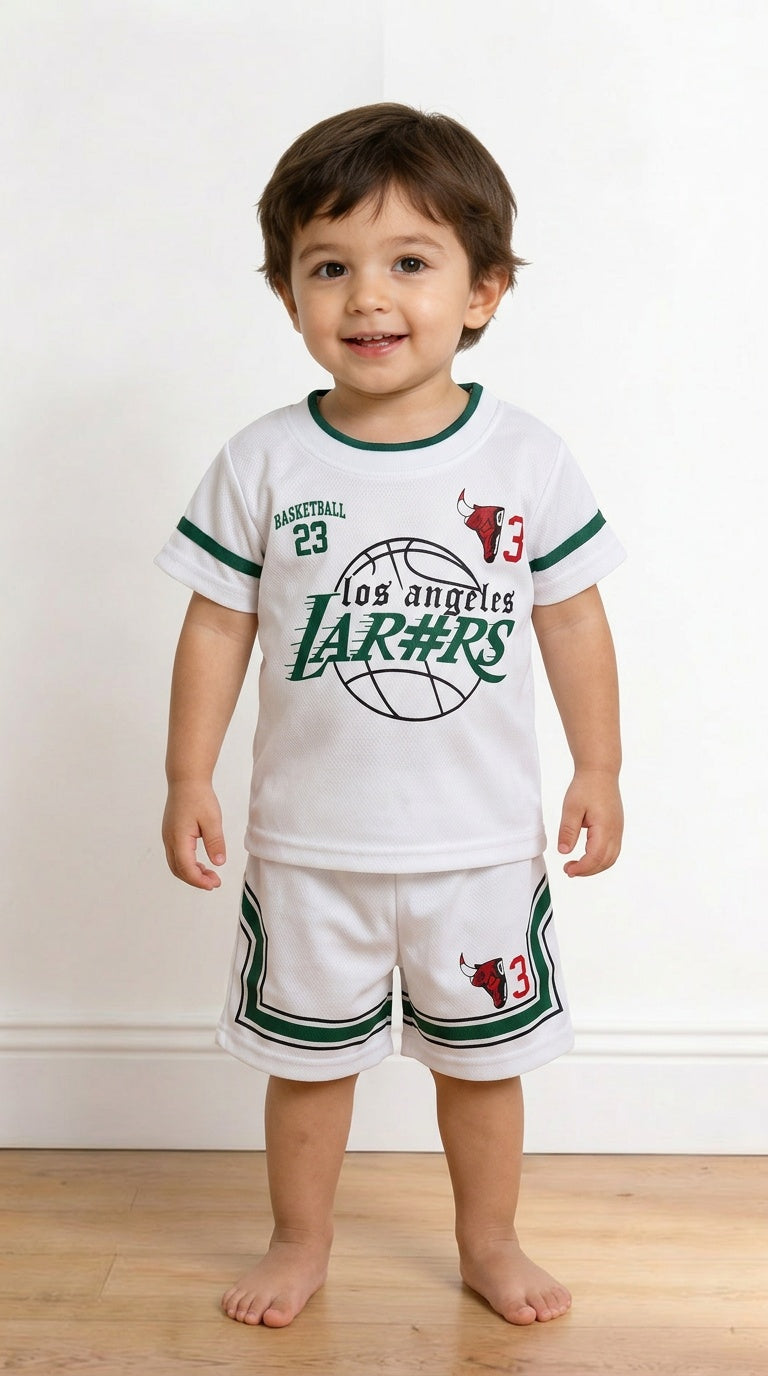Coordinato BASKEBALL 12-36M - BIANCO