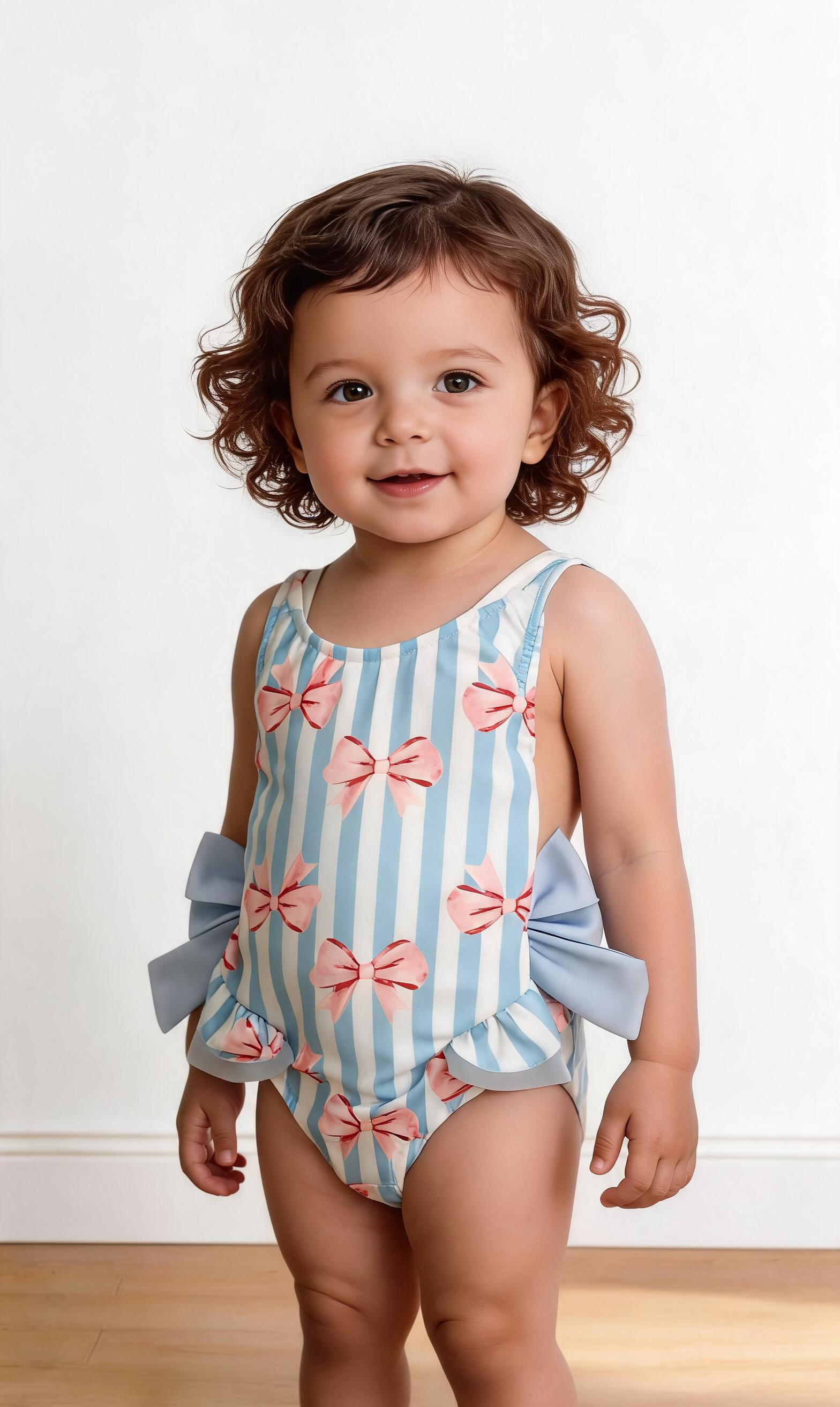 Costume INTERO CON BANDANA 2-12A - CELESTE