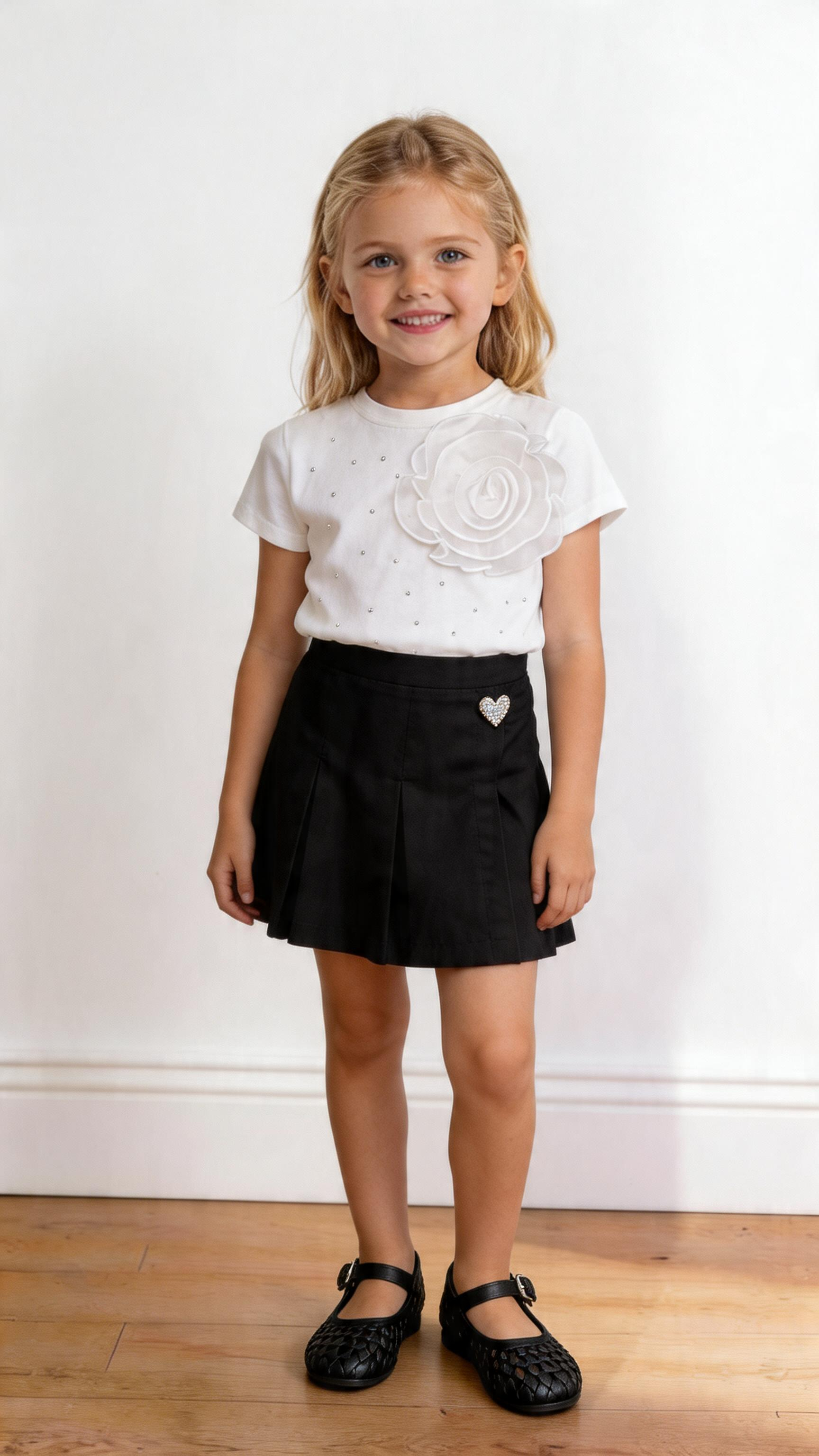 Completo FIOR DI TULLE 4-12A - BIANCO