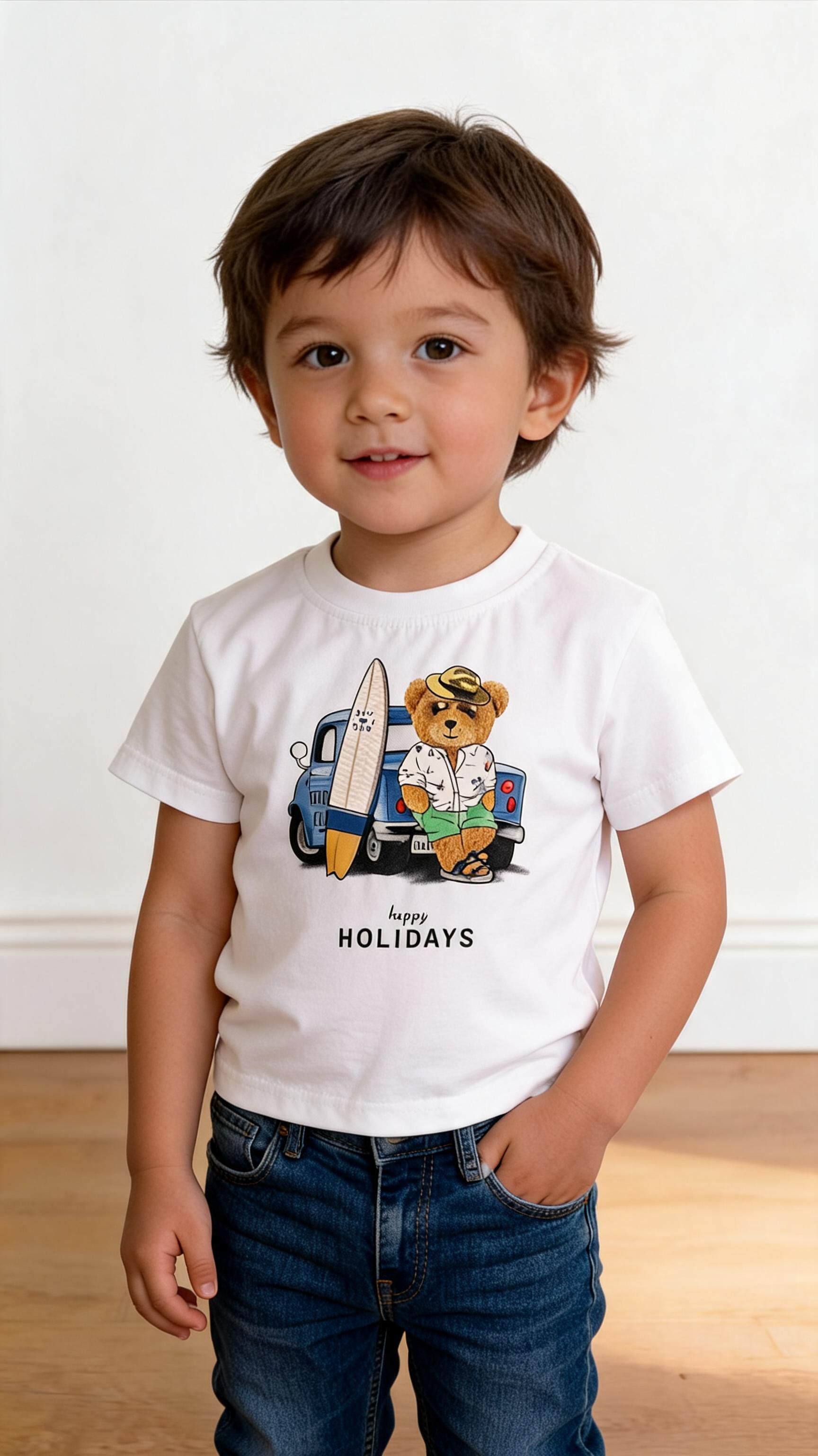 T-shirt ORSETTO 12-36M - BIANCO