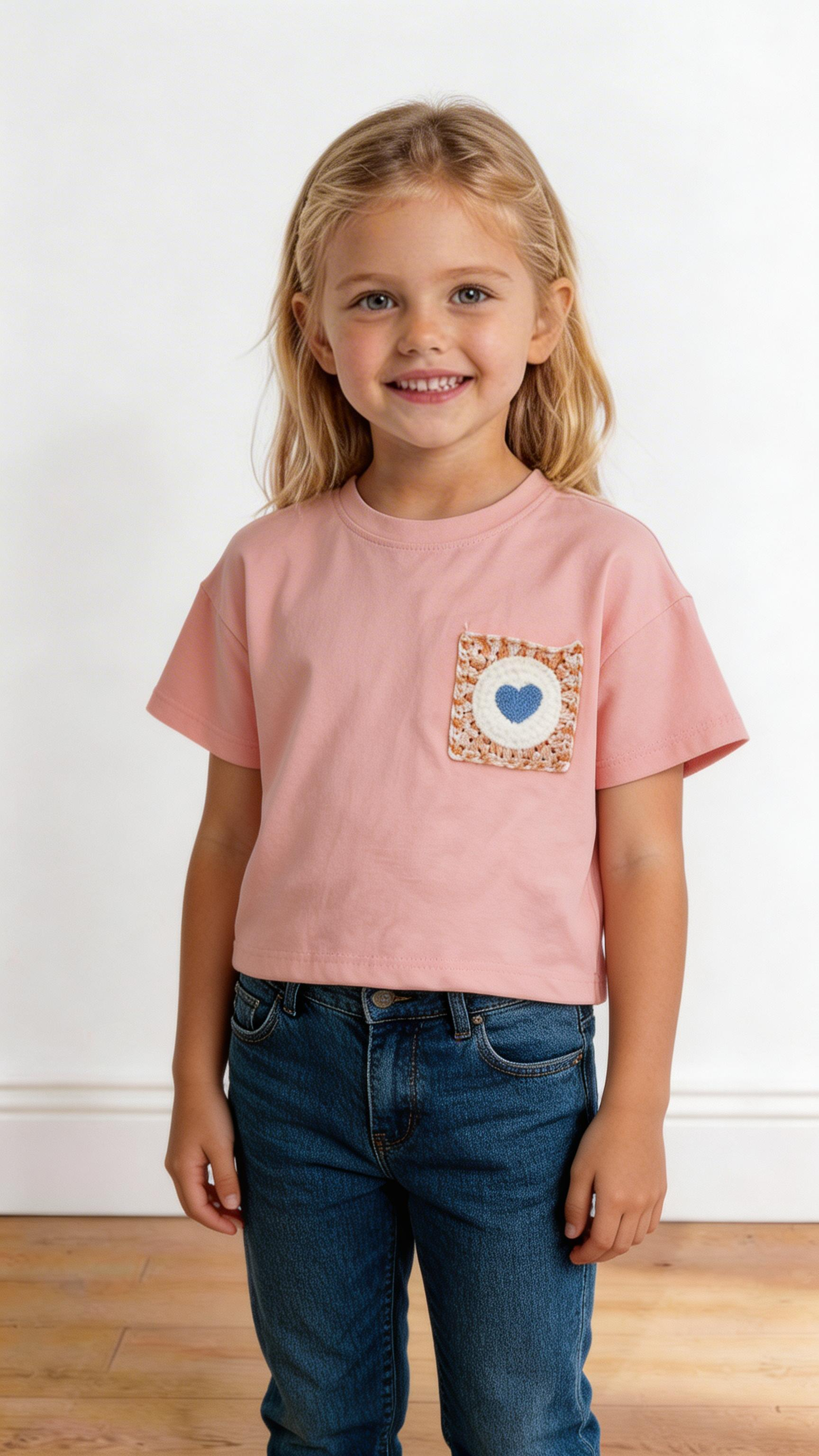 T-shirt TASCHINO UNCINETTO 4-14A - ROSA