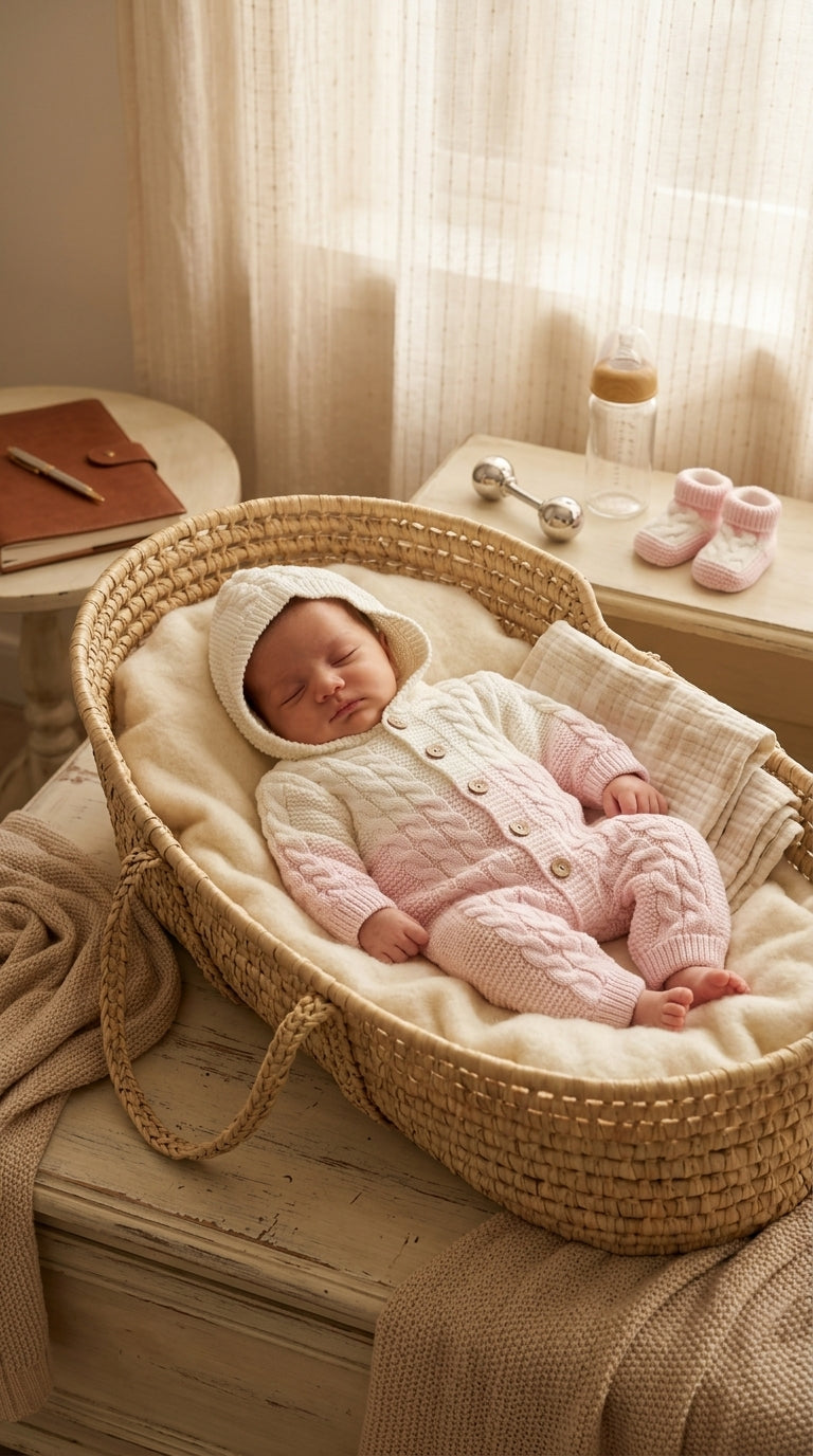 Tutina IN MAGLIA 6-12M - ROSA