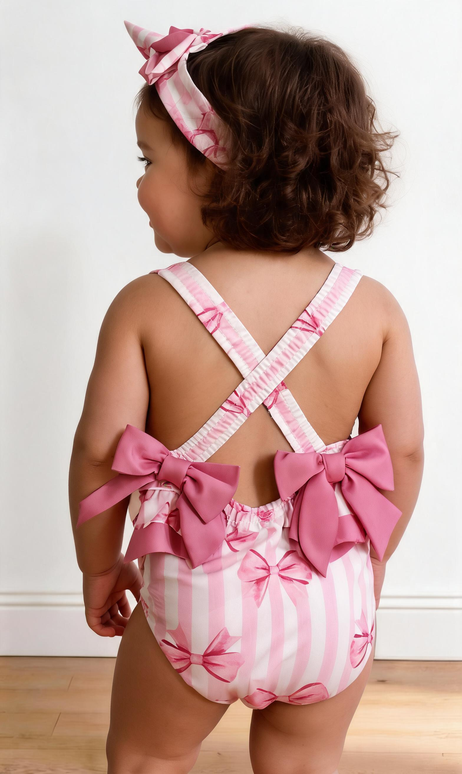 Costume INTERO CON BANDANA 2-12A - FUCSIA
