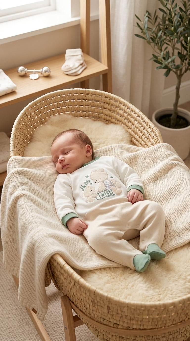 Tutina CALDO COTONE ORSETTO 0-6 - VERDE
