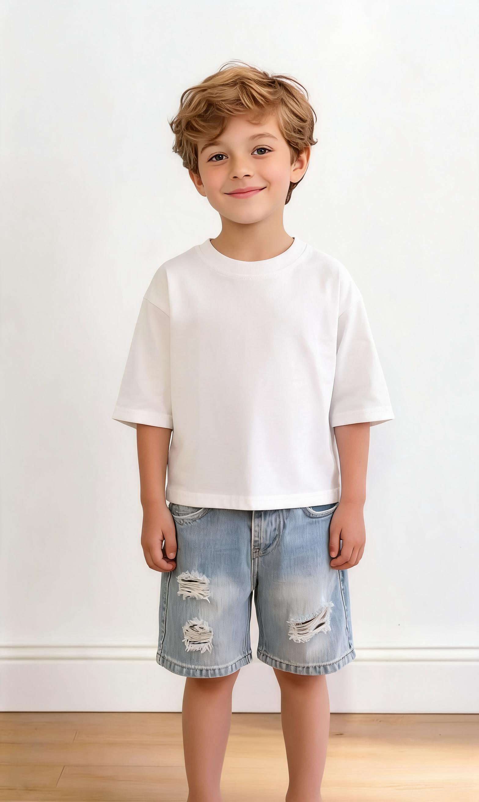 T-shirt BASICA 4-16A - BIANCO