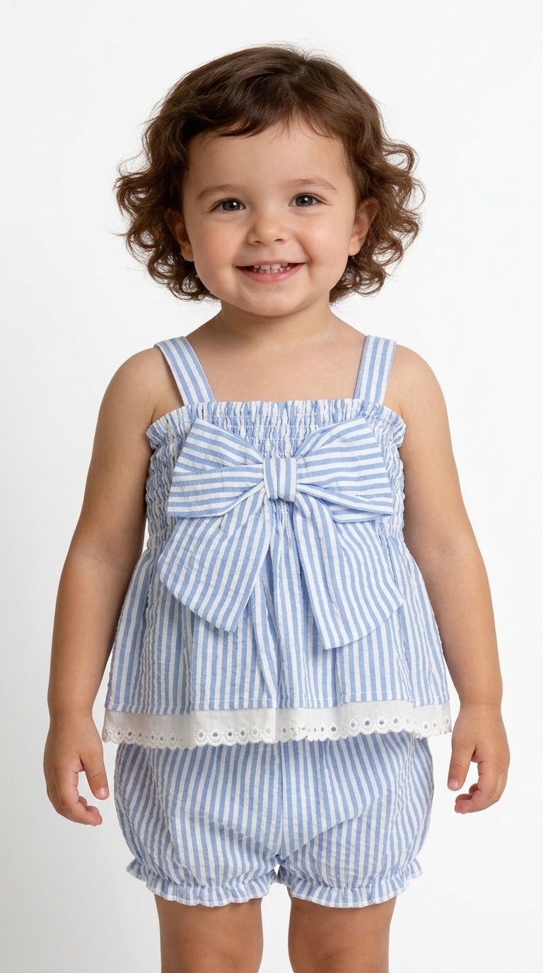 Coordinato FIOCCO 3-18M - AZZURRO