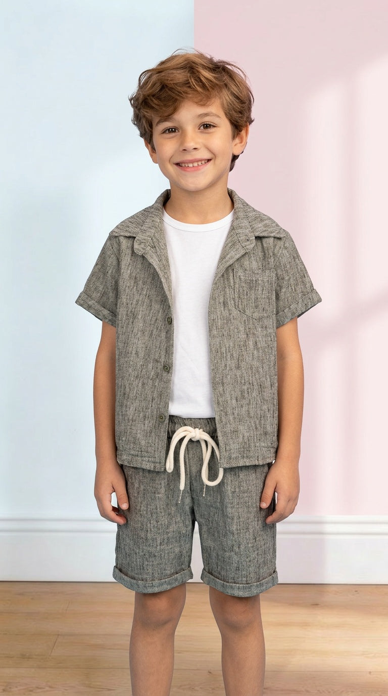 Coordinato IN LINO 3-7A - VERDE MILITARE