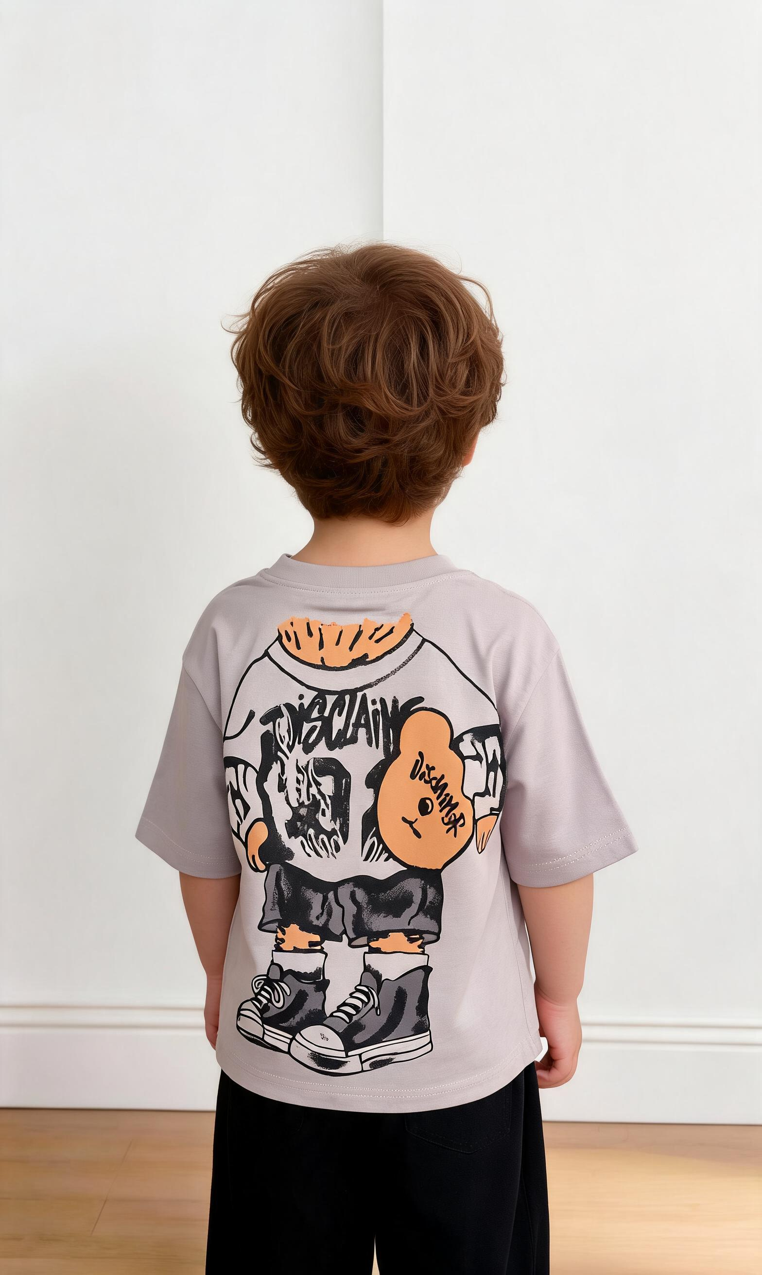 T-shirt DISCLA 4-14A - GRIGIO